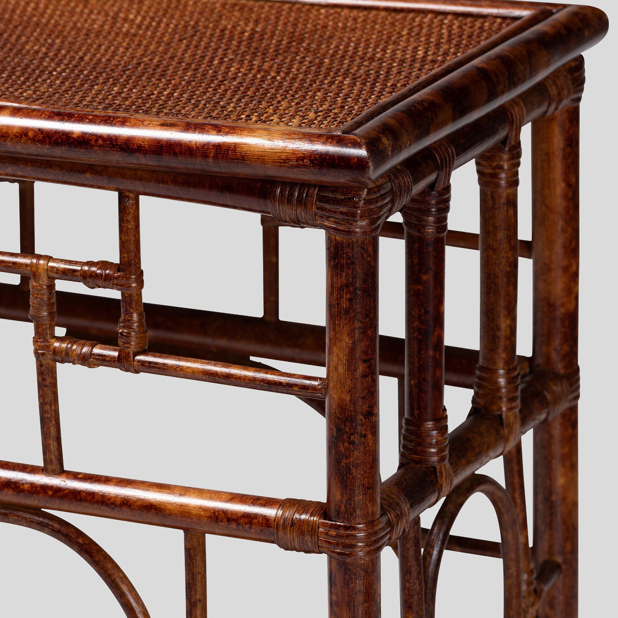 Quinley Rattan Console Table