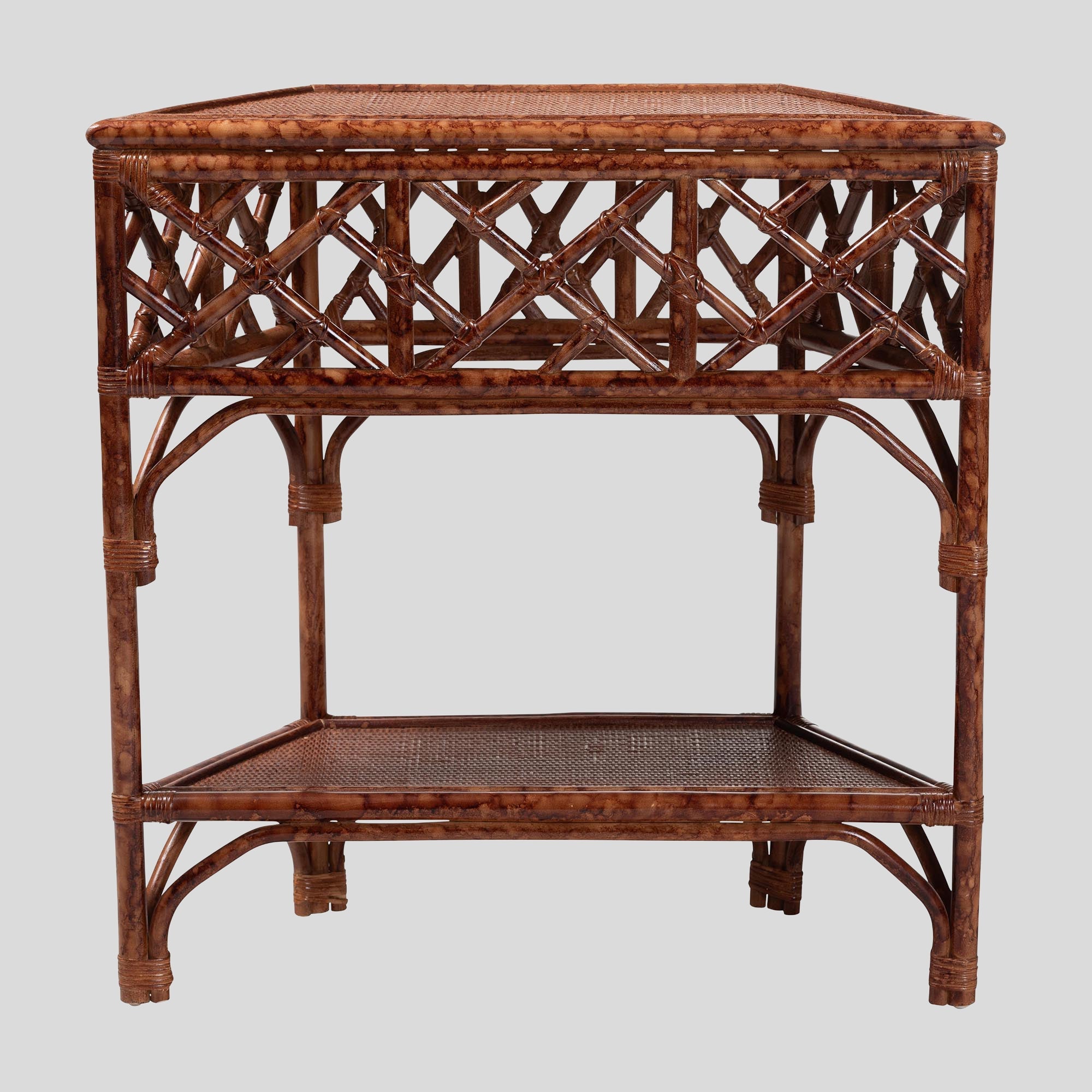 Caius Rattan Console Table