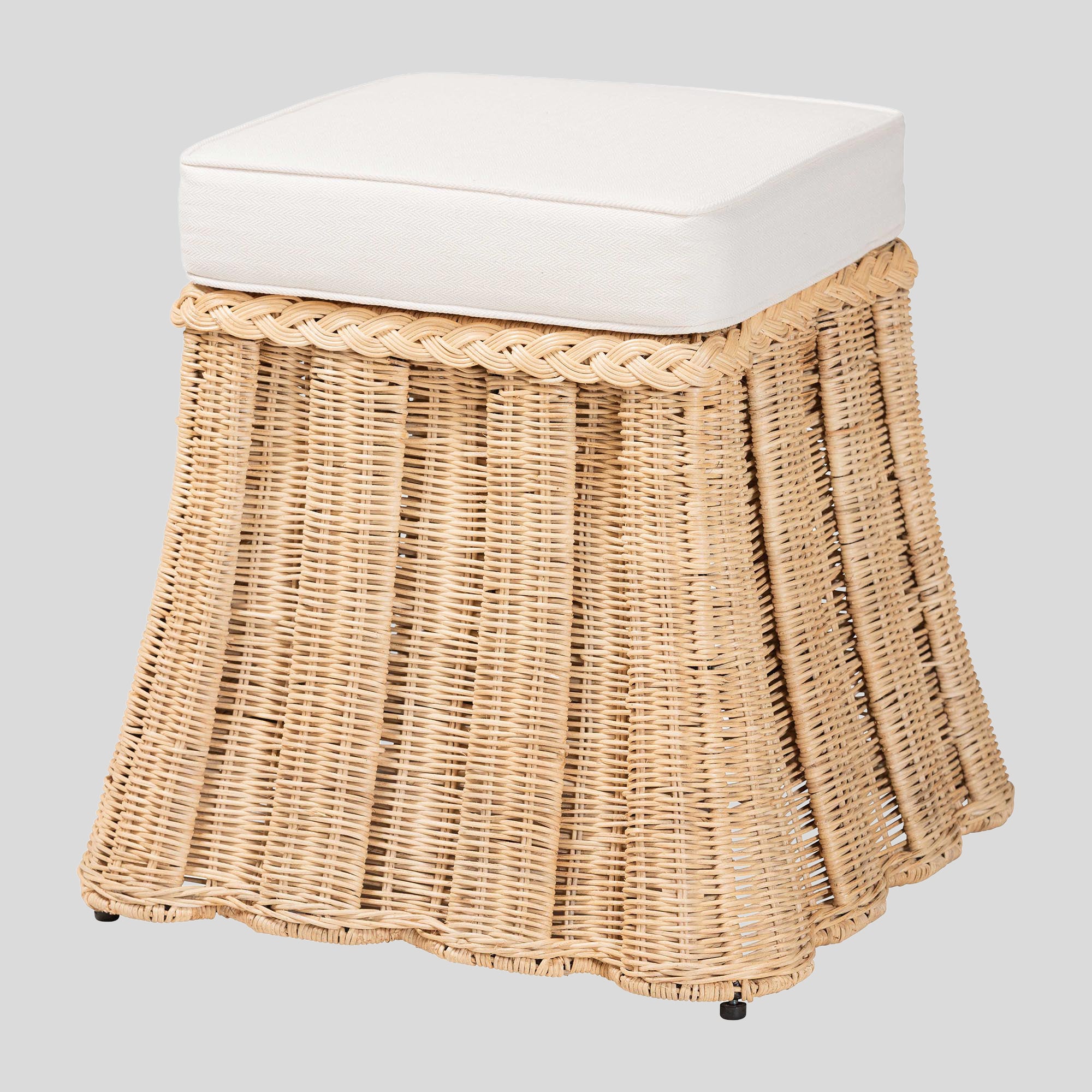 Calix Rattan Ottoman