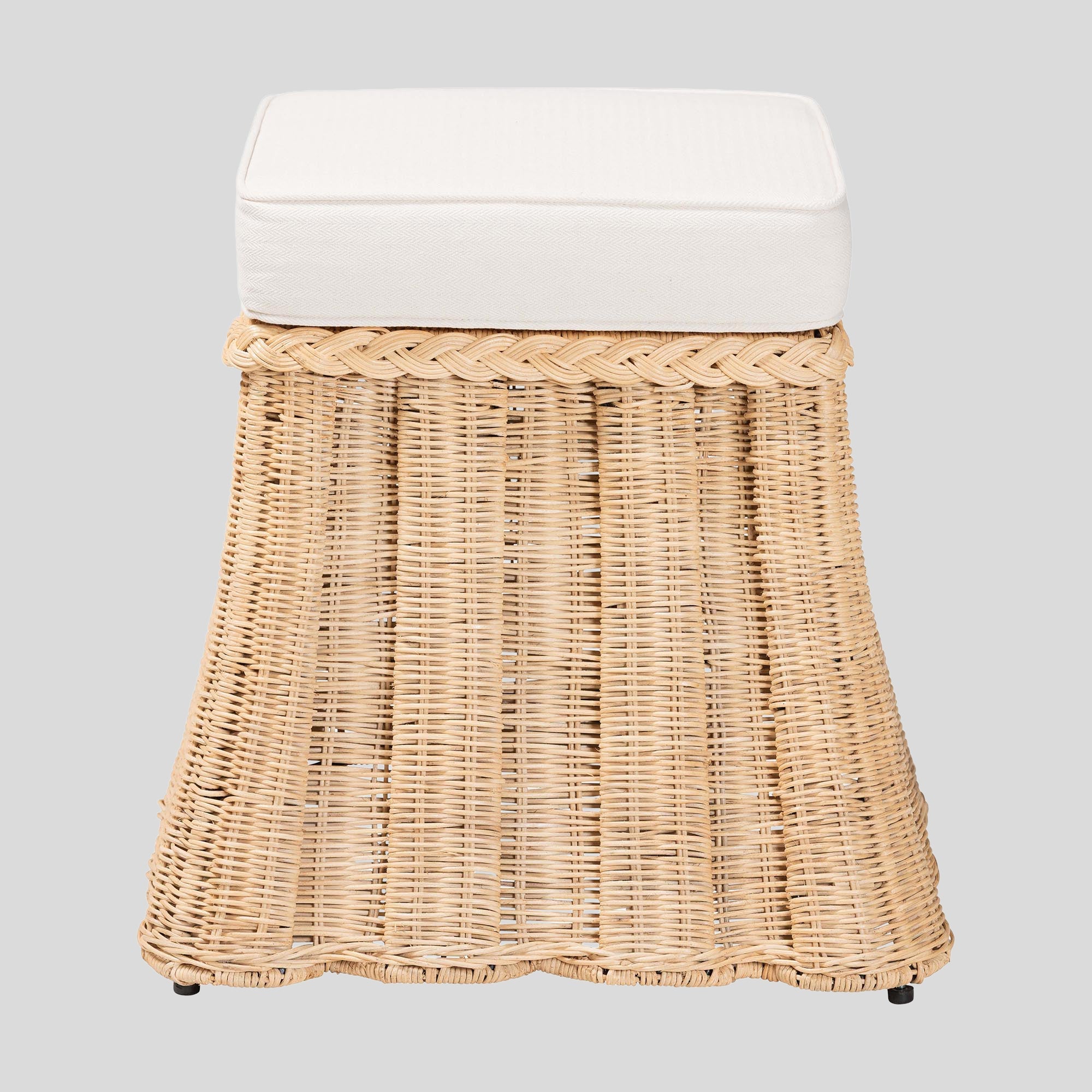 Calix Rattan Ottoman