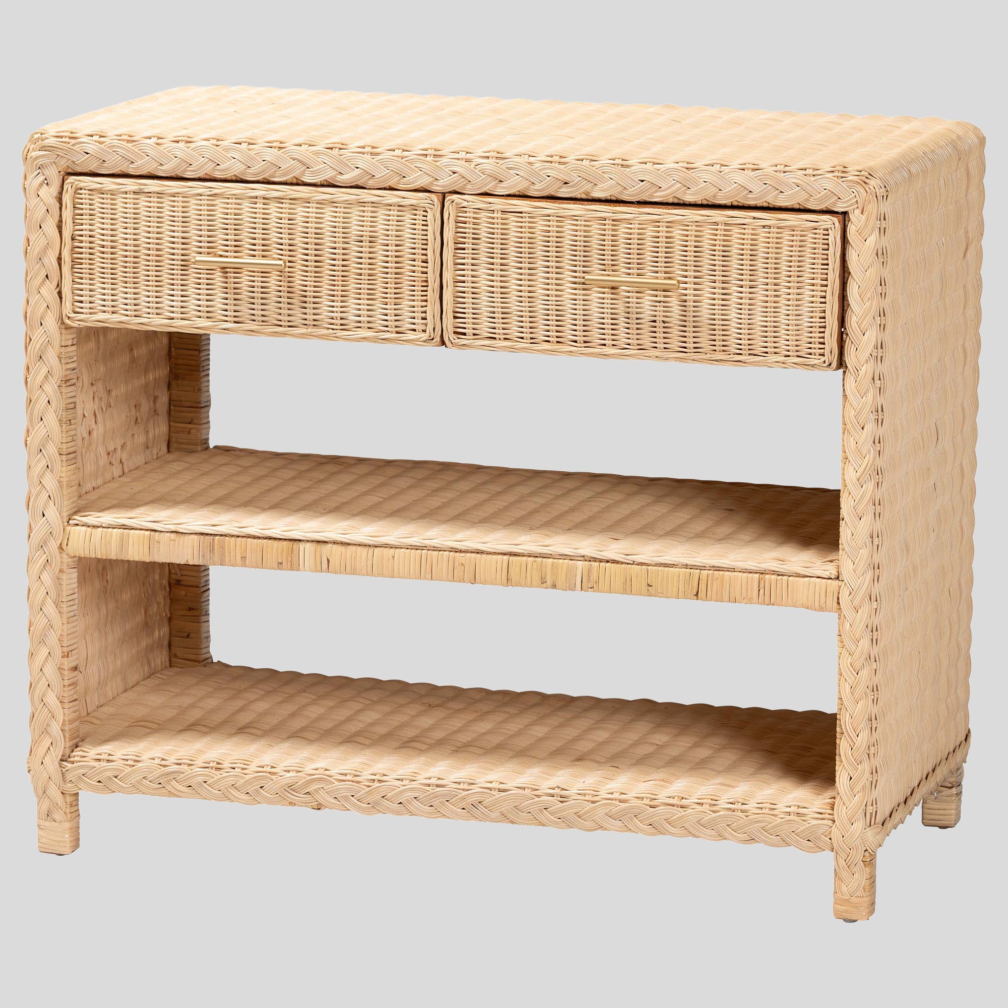 Kaity Rattan Console Table