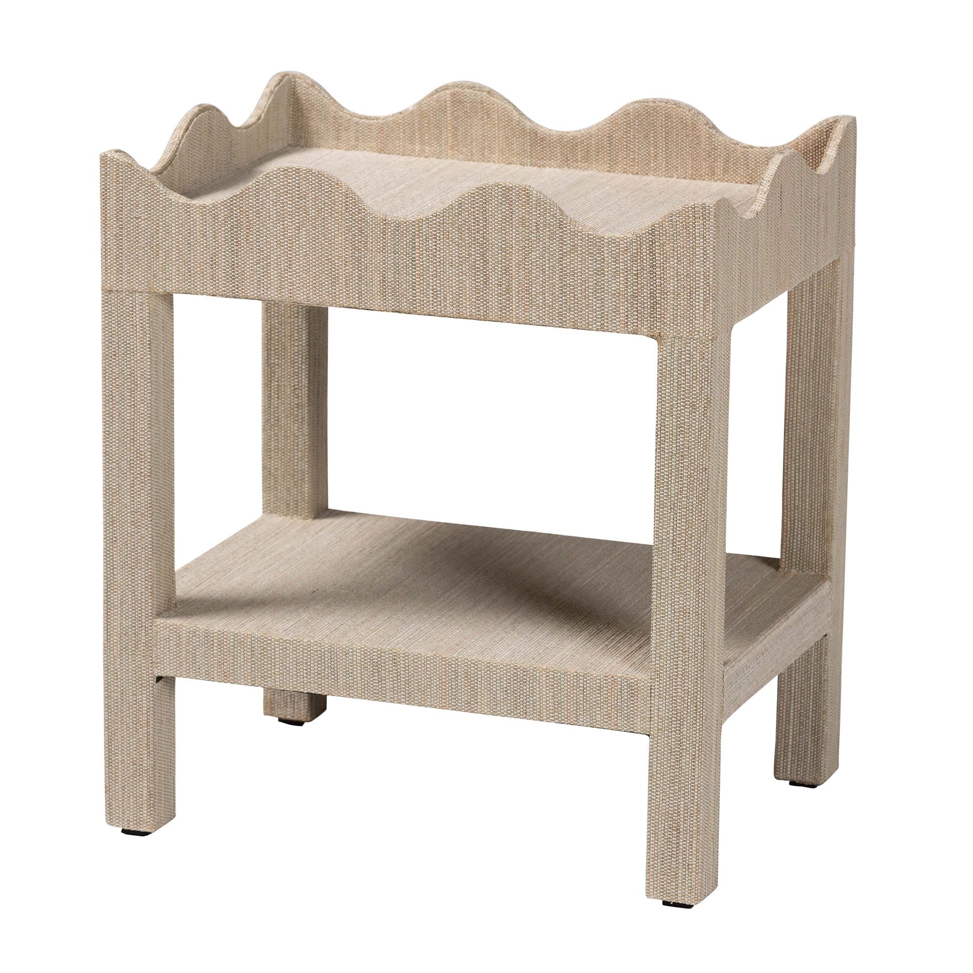 Fenella Grasscloth End Table