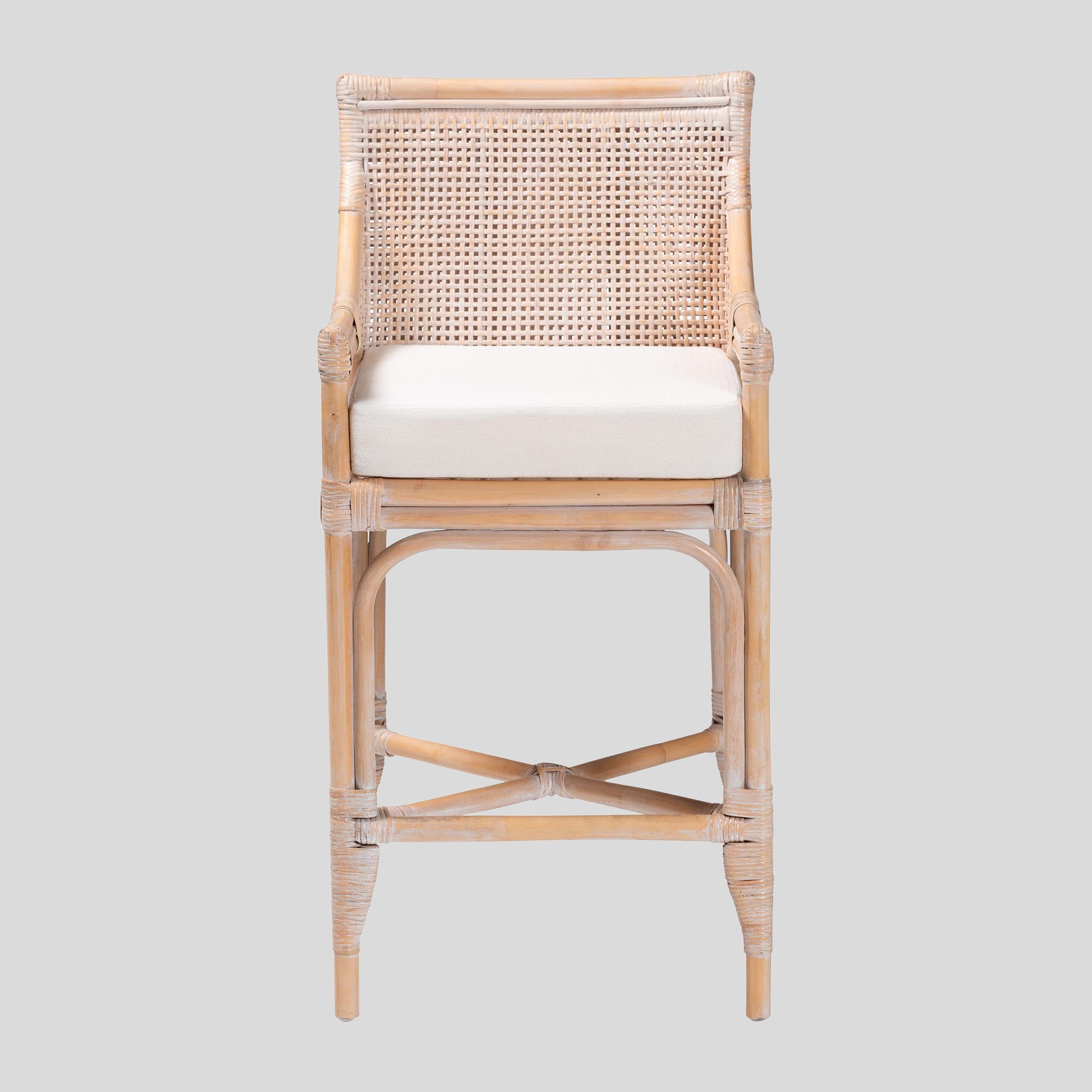 Zinnia Rattan Counter Stool