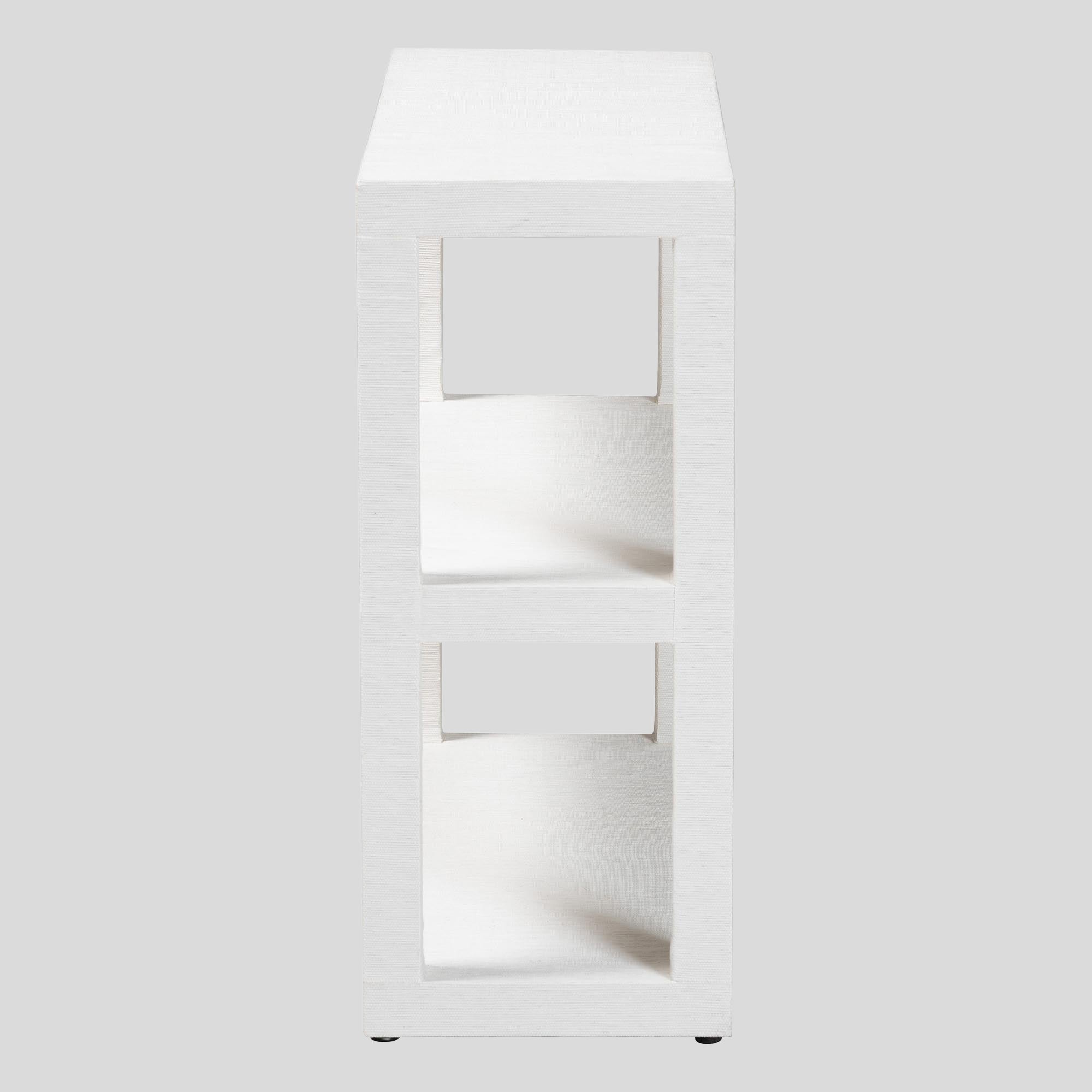 Breccan Grasscloth Bookshelf