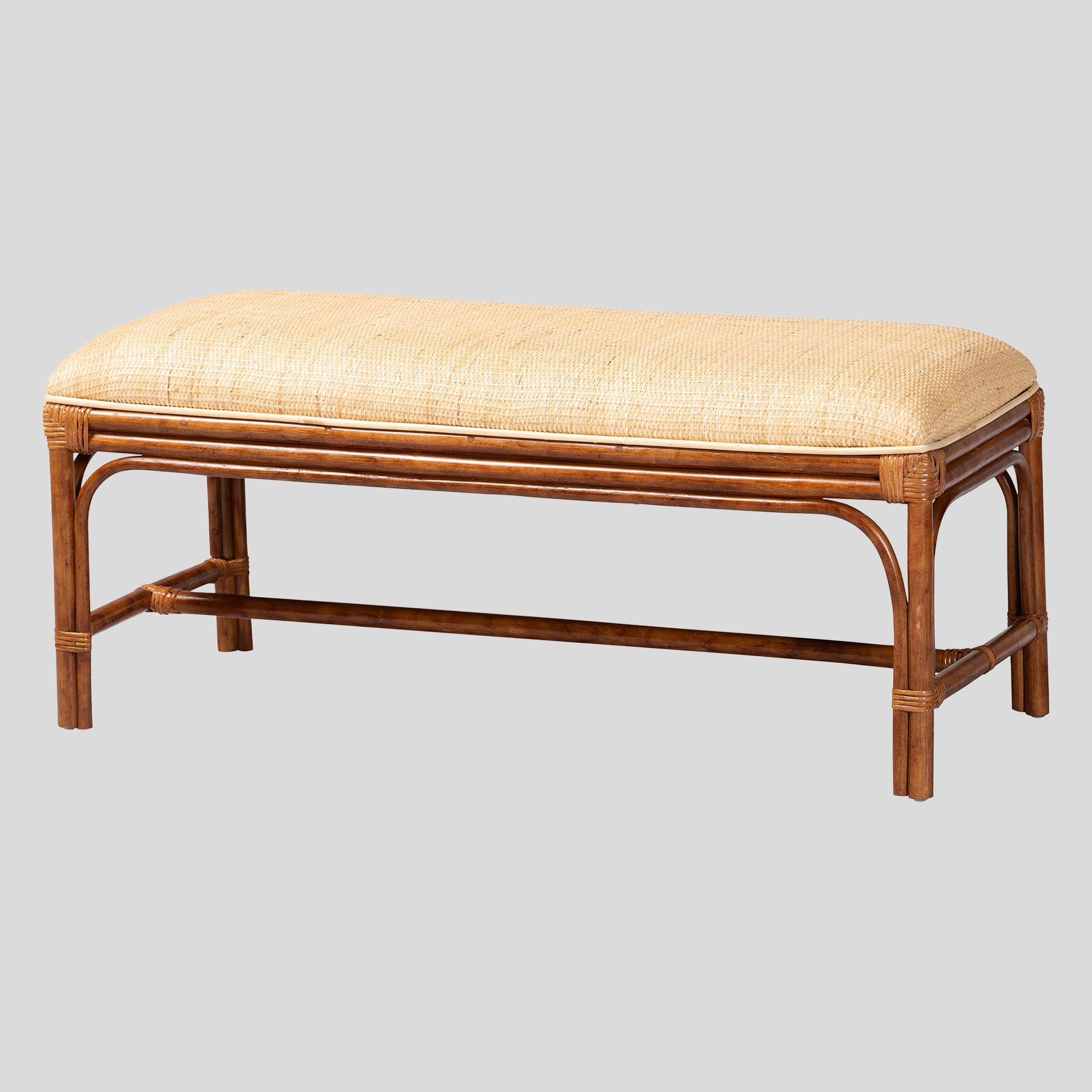 Cassian Rattan Bench