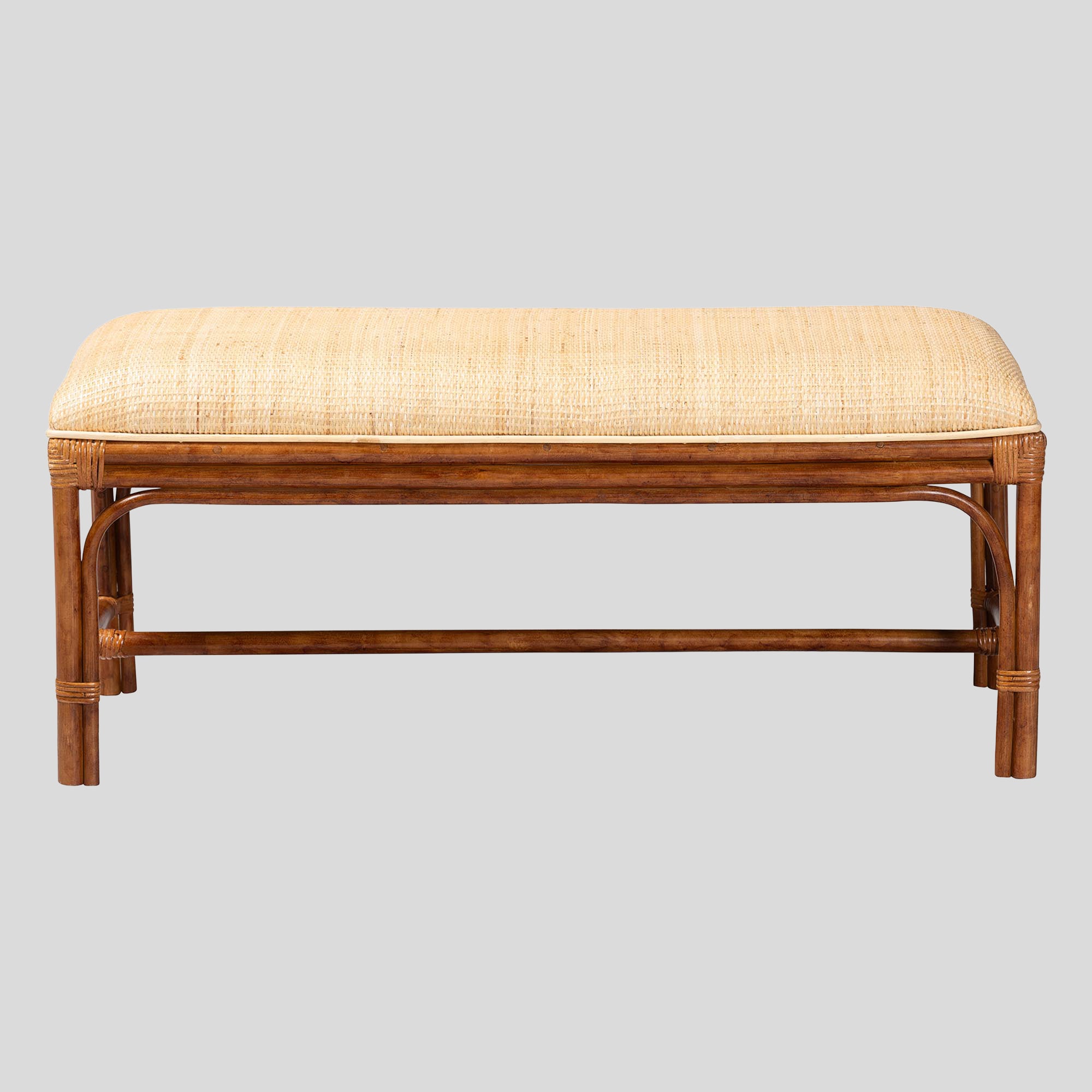 Cassian Rattan Bench