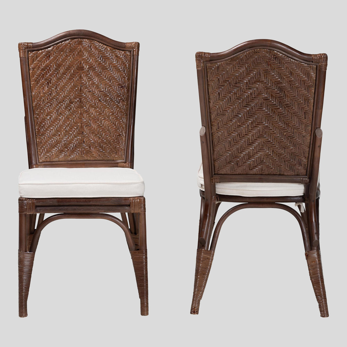 Colson Rattan 2-Piece Dining Chair Set