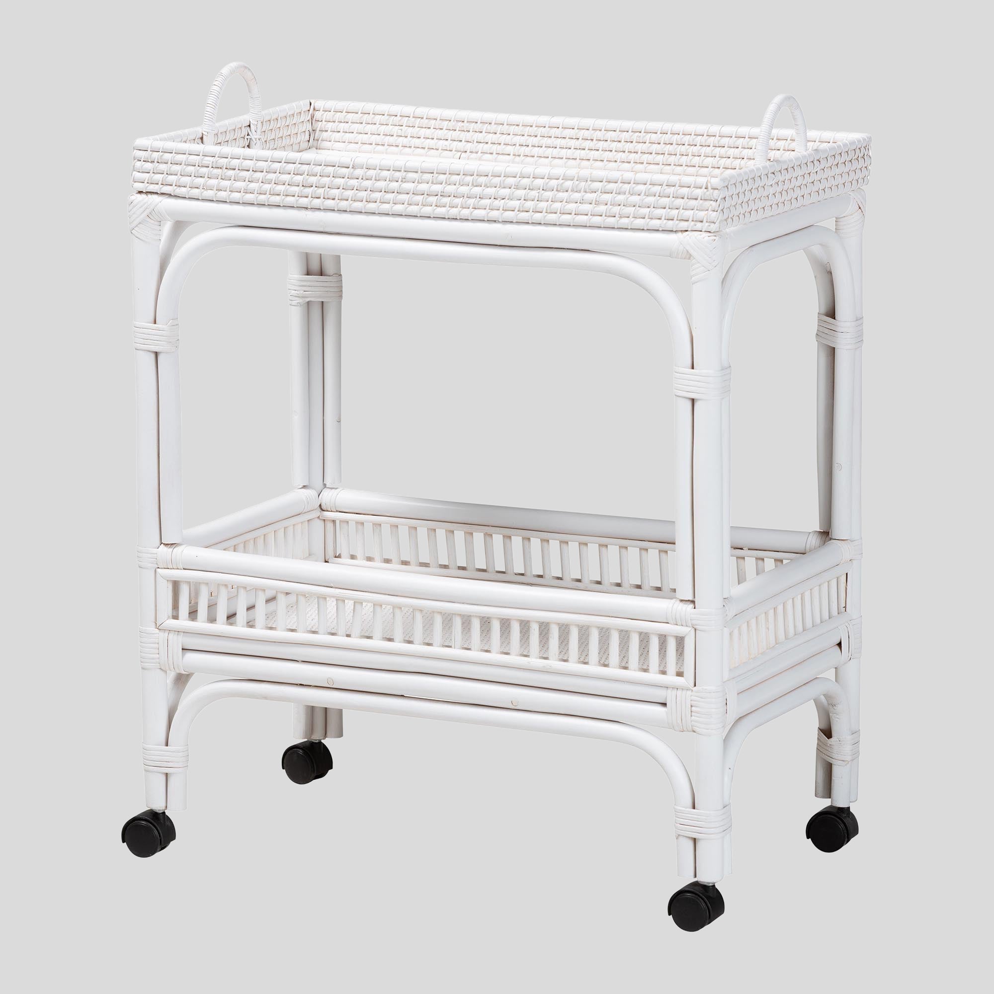 Renato Rattan Wine Cart