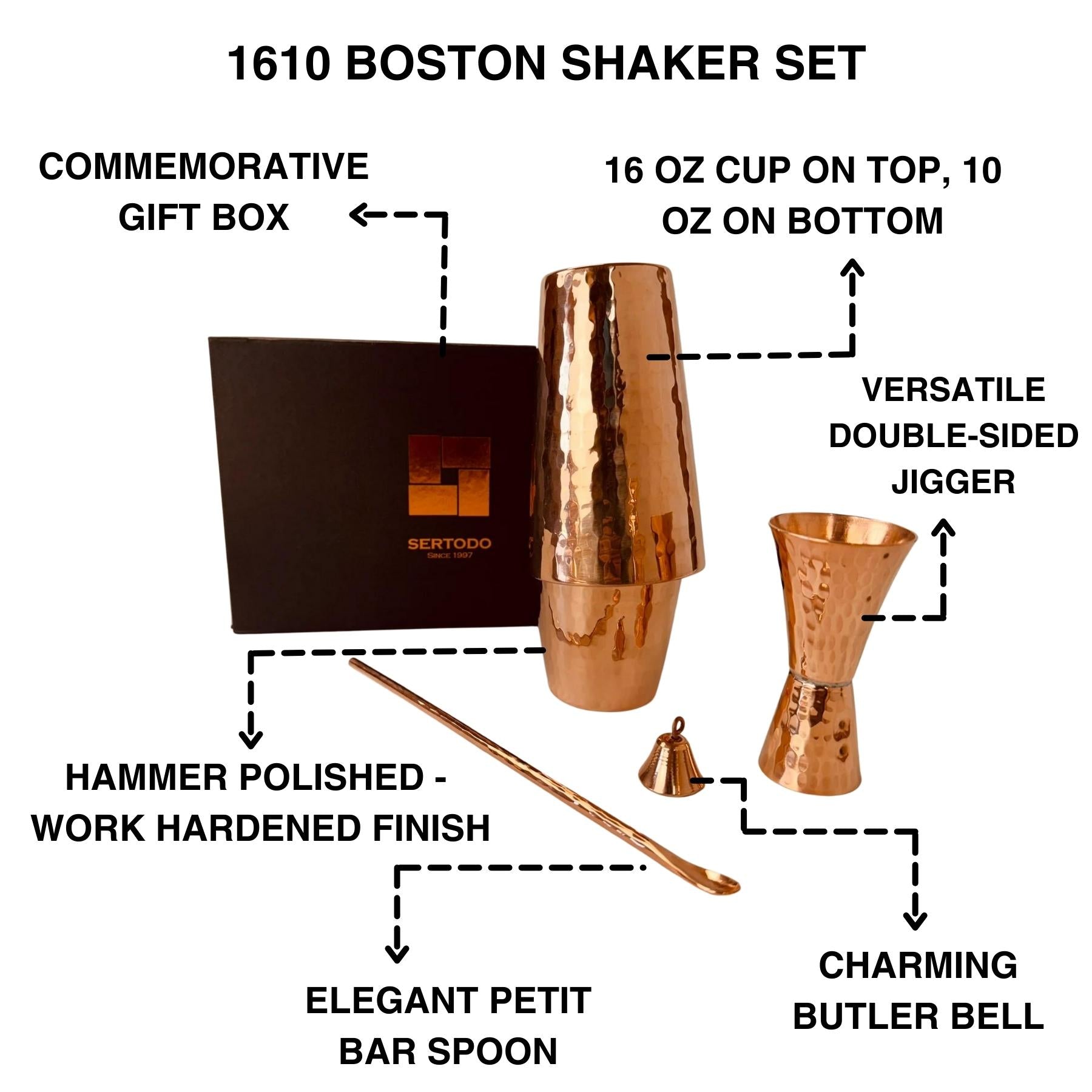 1610 Boston Shaker Set - The Mayfair Hall