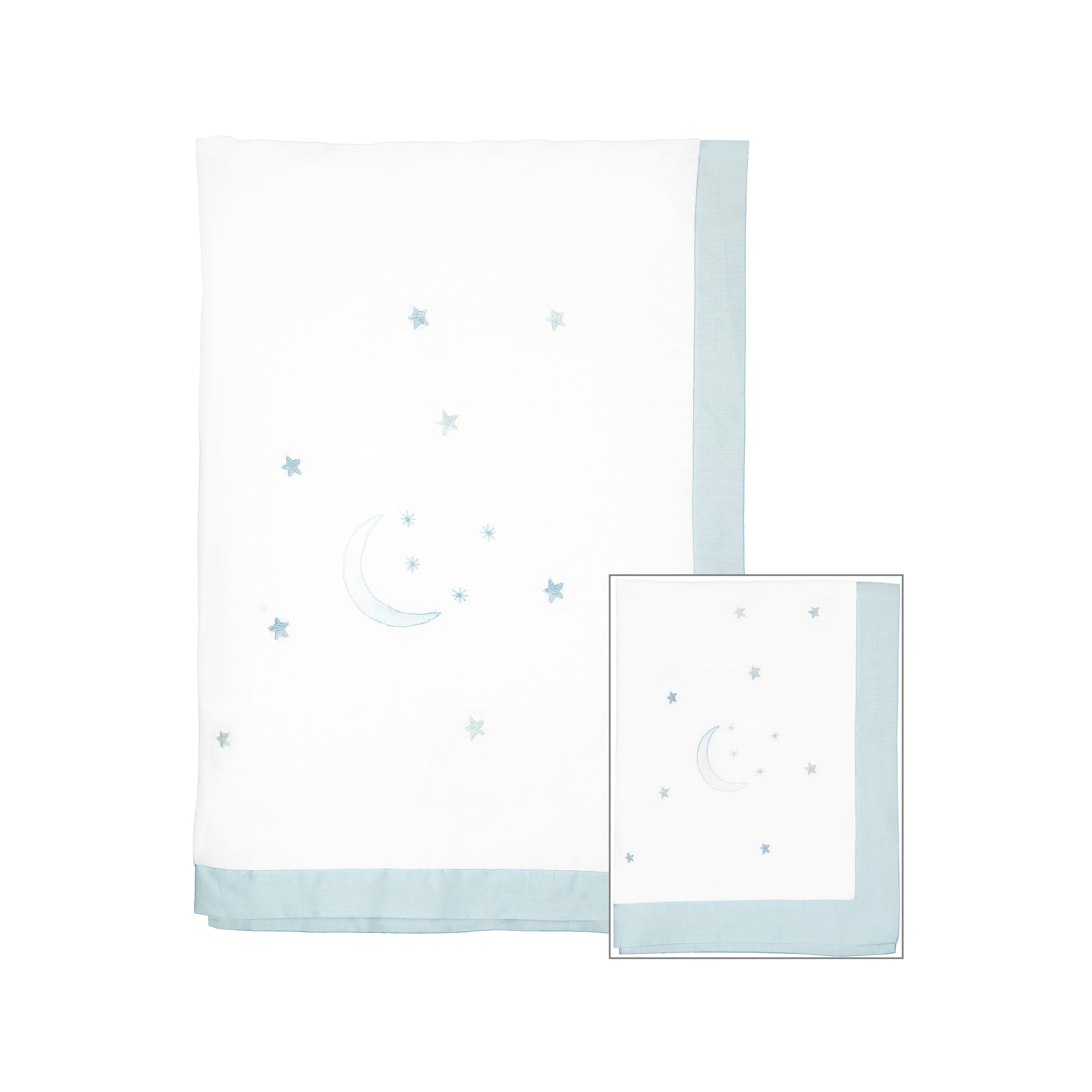 BABY OVER THE MOON COTTON STROLLER BLANKET