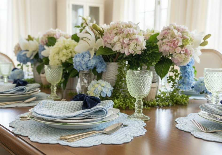 Bettina Napkin - Blue Gingham (Set of 4)