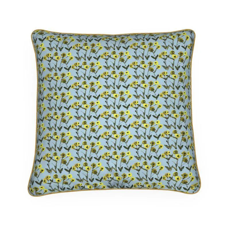 Lemon Posey Throw Pillow