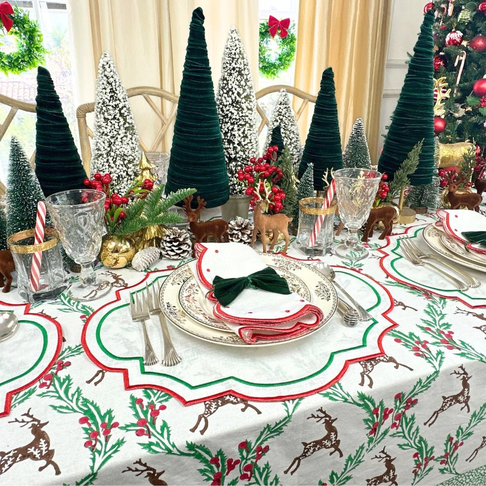 Enchanted Christmas Reindeer - Tablecloth