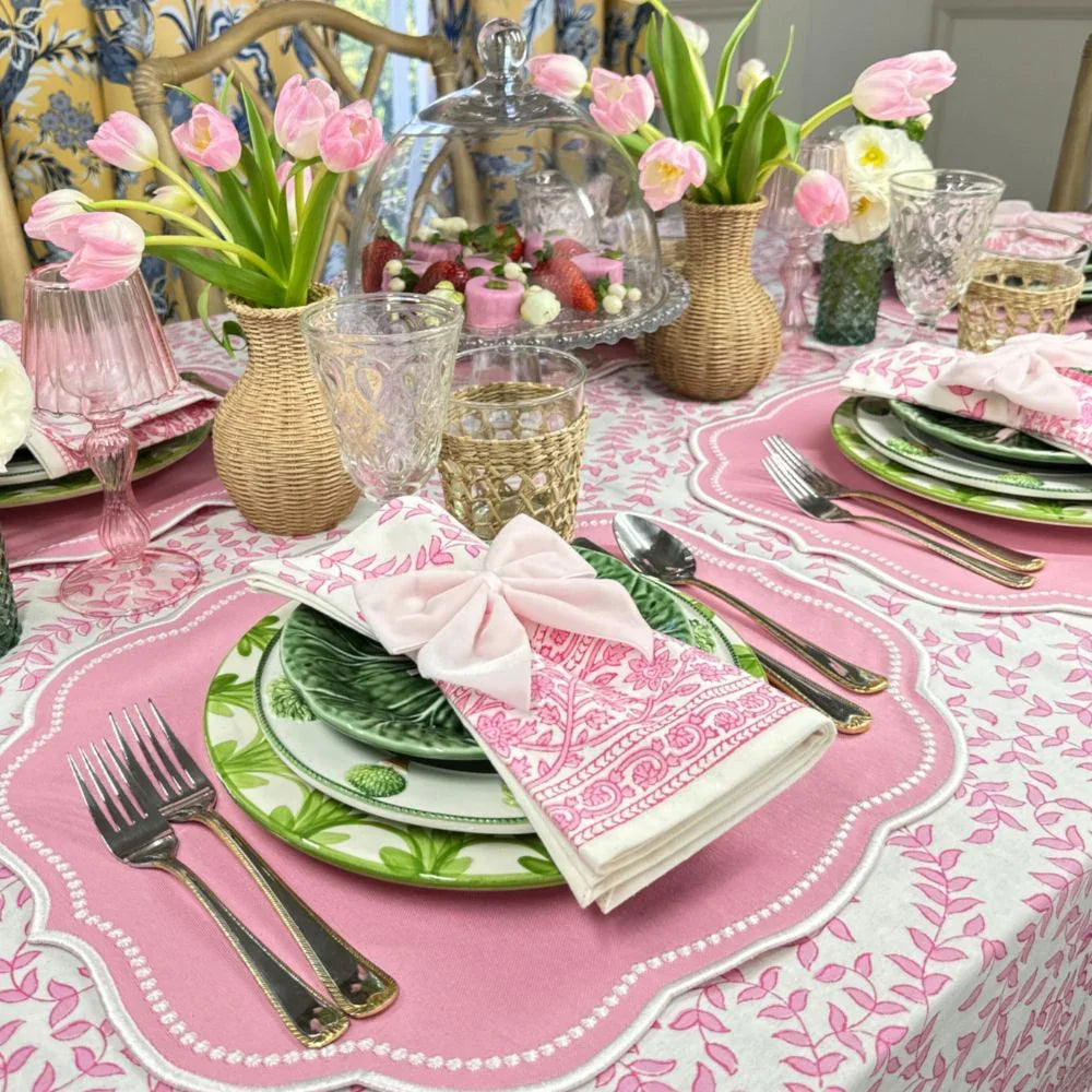Charlotte Placemat - Pink (Set of 4) - The Mayfair Hall