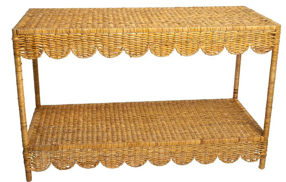 Large Scalloped Sideboard Table