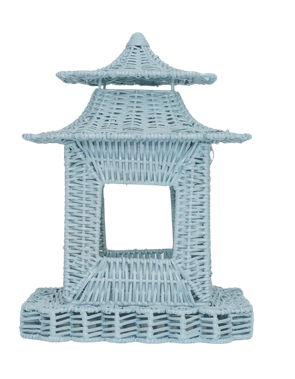 Pale Blue Scalloped Pagoda