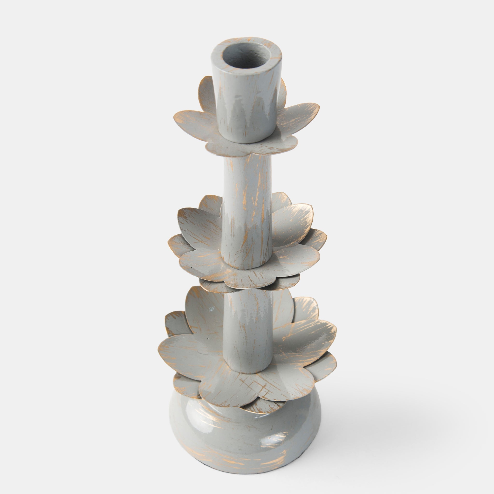 Lotus Bloom Tapered Candleholders - Thumbnail 3