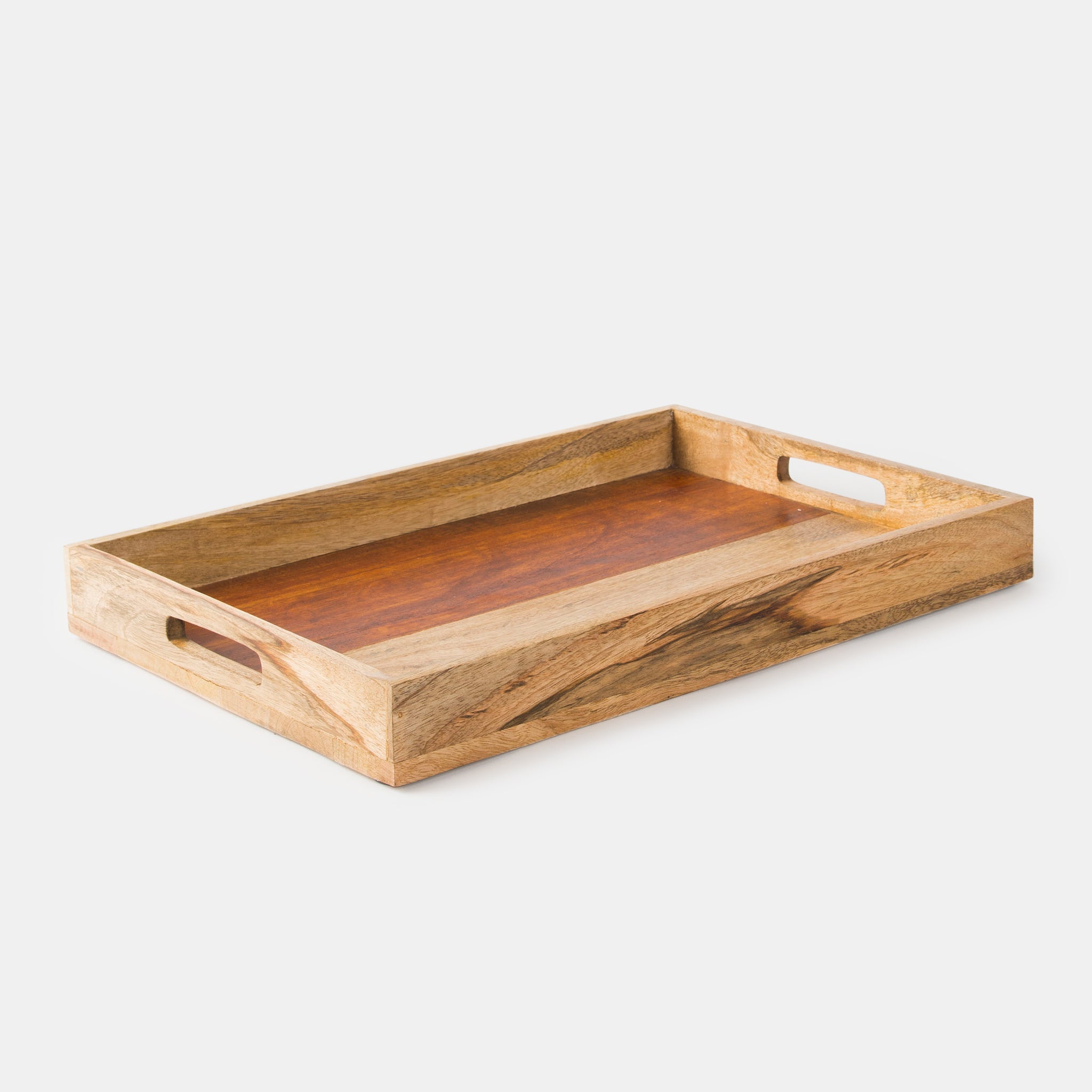 Rustic Elegance Two-Tone Serving Tray