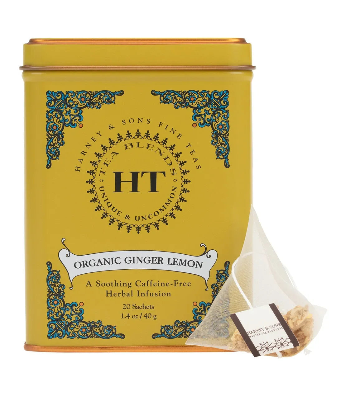 Organic Ginger Lemon, HT Tin of 20 Sachets - The Mayfair Hall