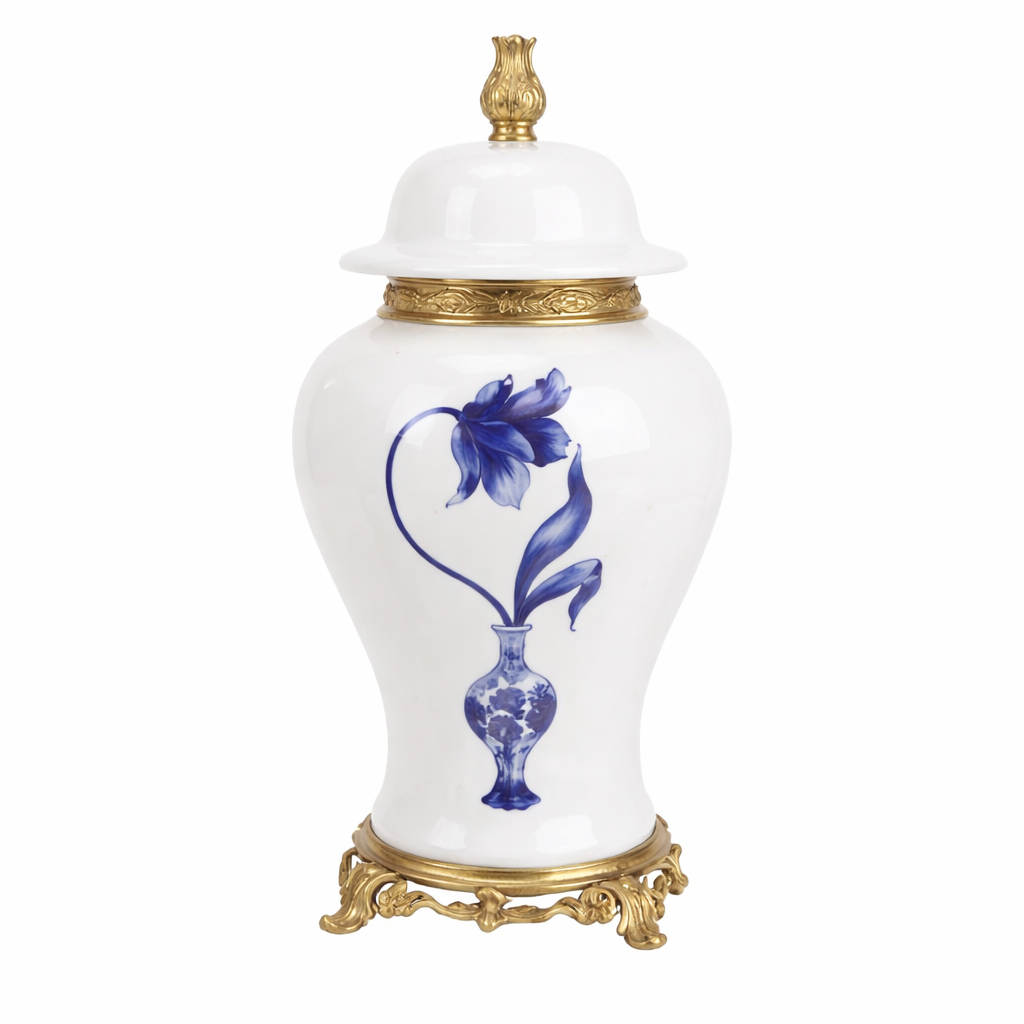 The Enchanted Home Tulip Ormolu Ginger Jar