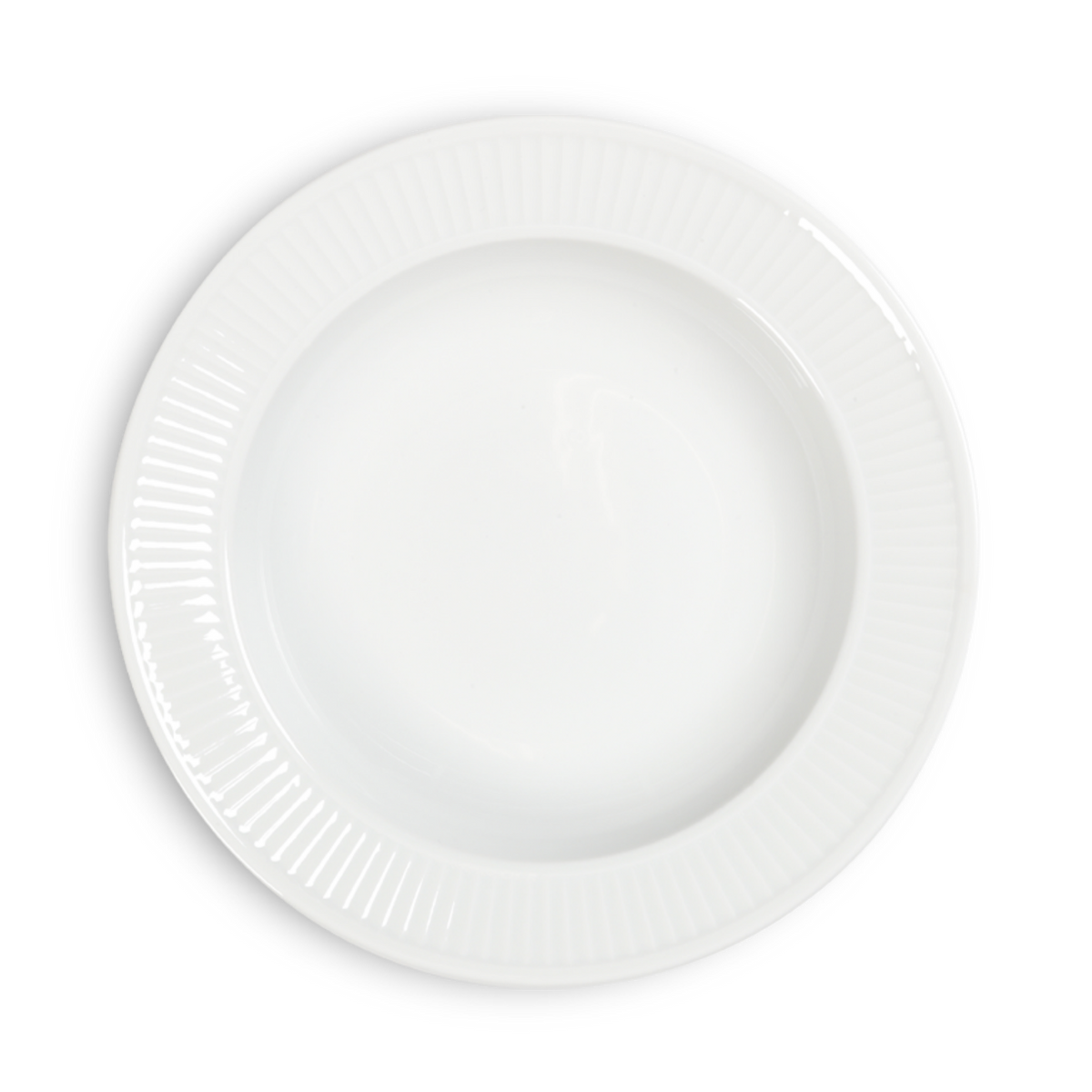 Plisse Pleated Porcelain Soup and Pasta Plates by Pillivuyt