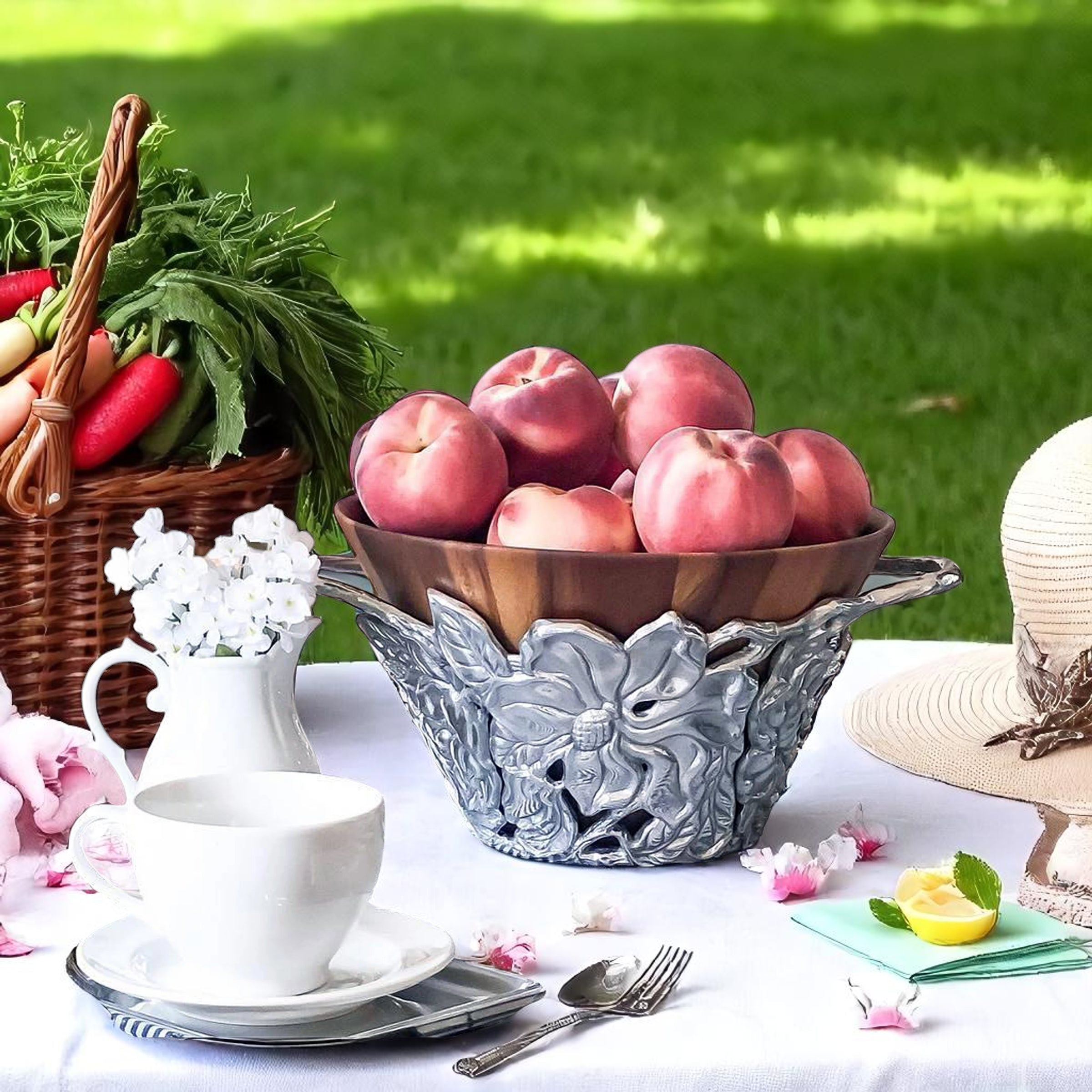 Magnolia Wood Tall Salad Bowl