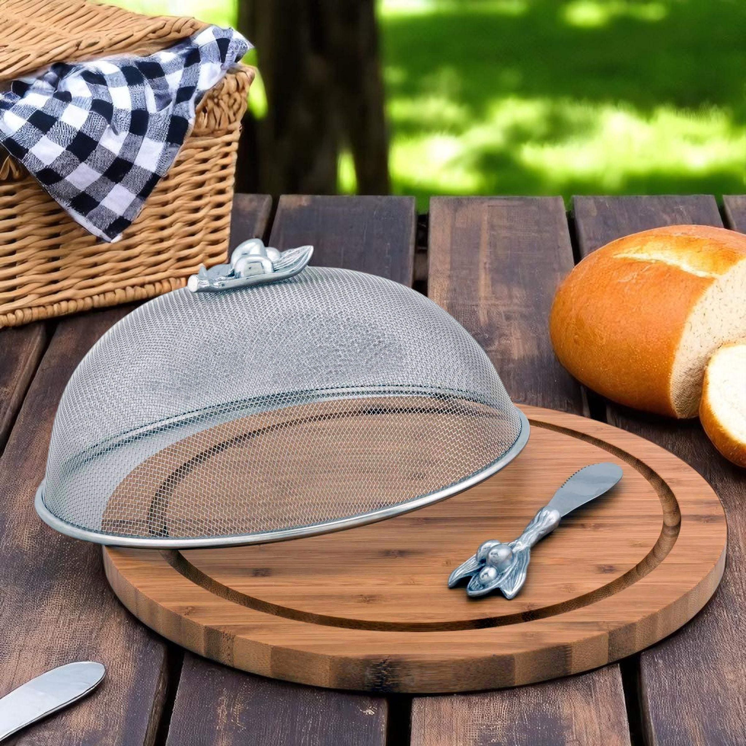 Olive Picnic Cheese Board and Spreader
