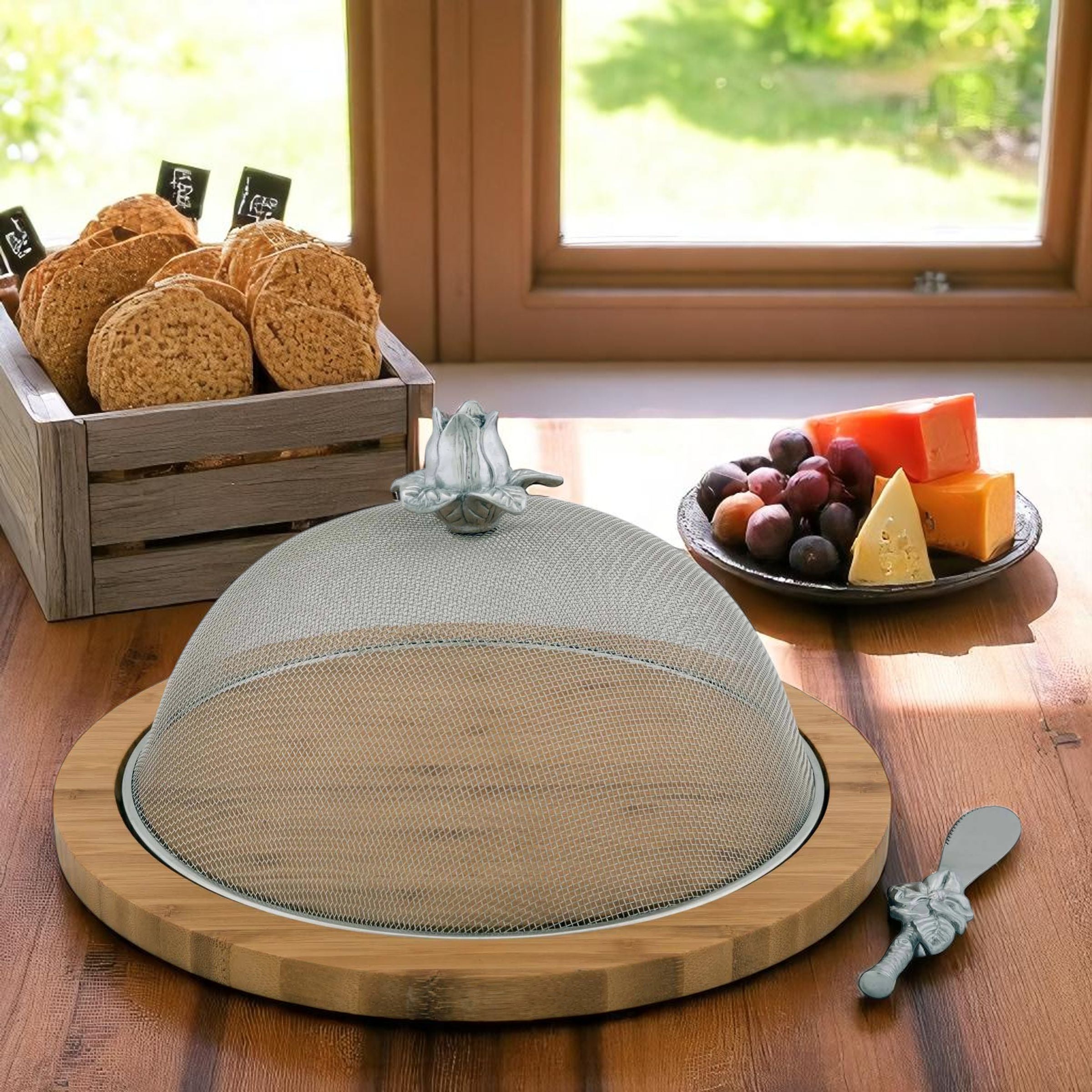 Magnolia Picnic Cheese Board and Spreader