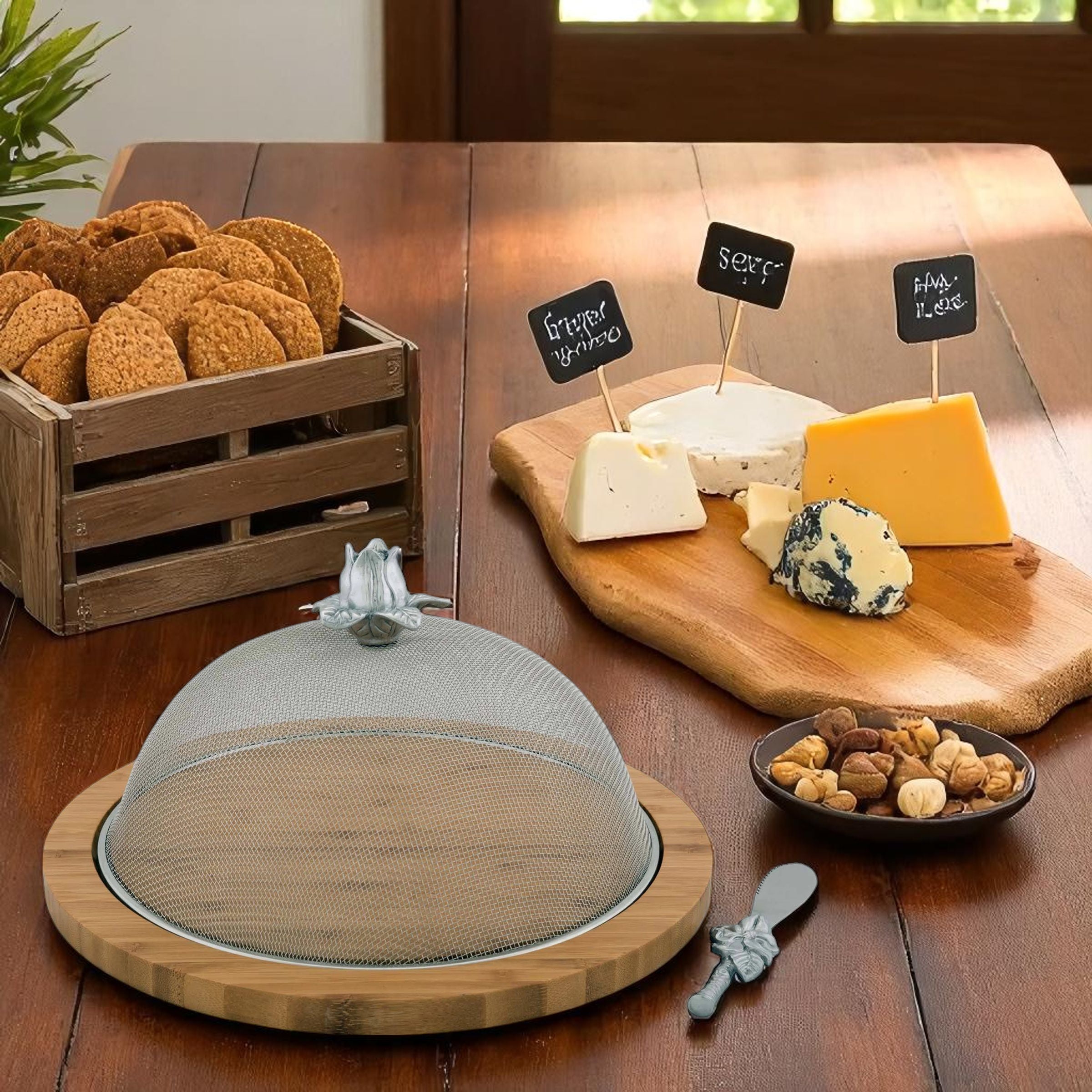 Magnolia Picnic Cheese Board and Spreader