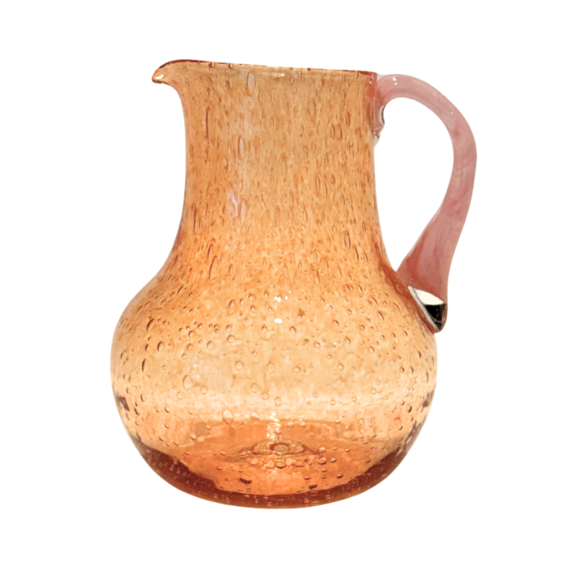 La Grande Carafe Ronde, Orange / Pale Pink
