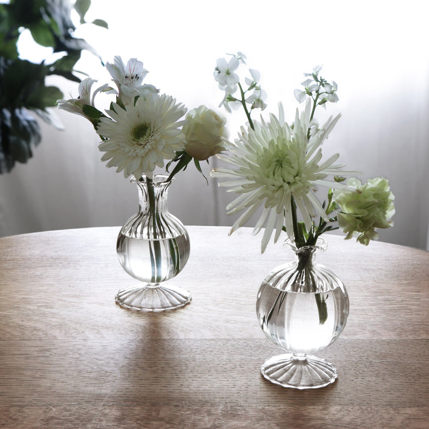 GLASS Cambridge Ella 7" Bud Vase Set of 2 (Clear)