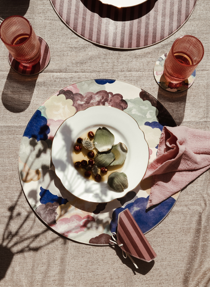 Clouds Placemat | Sunset Soiree by Lainy Hedaya