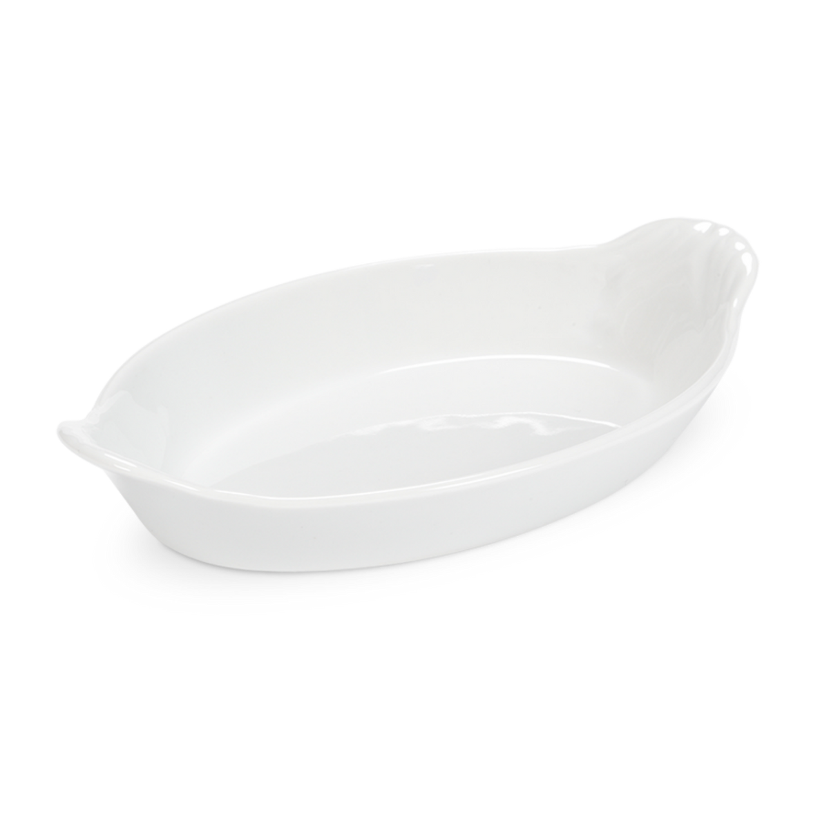 Classic Oval Eared Porcelain Baking Dishes by Pillivuyt — Set of 2
