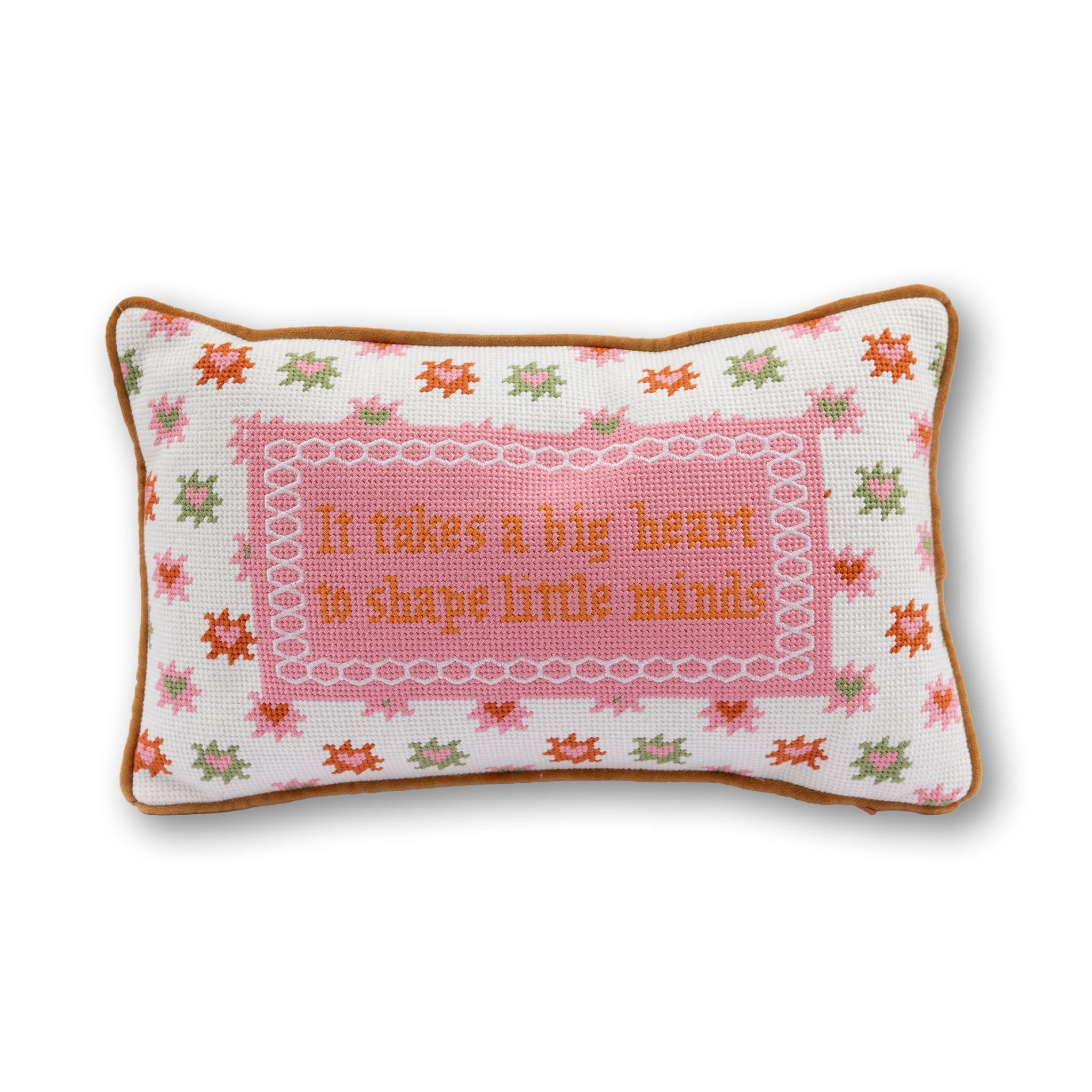Big Heart Needlepoint Pillow