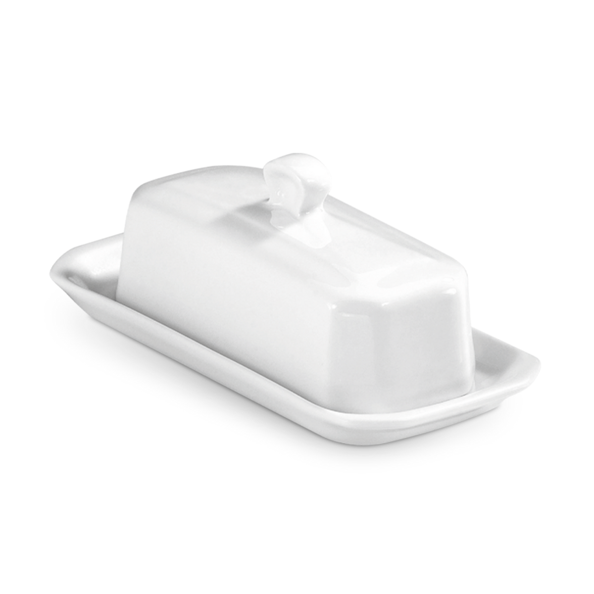 Classic American-Style Covered Porcelain Butter Tray by Pillivuyt
