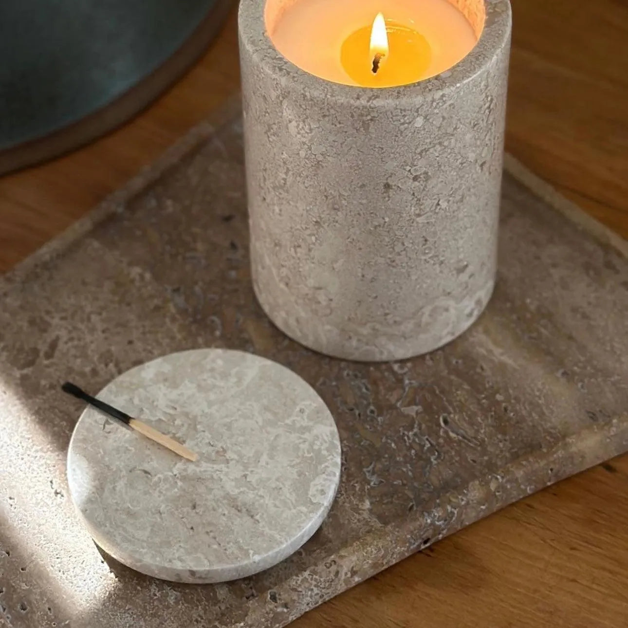 Anastasio Home Ange Volant Tray in Biscotti