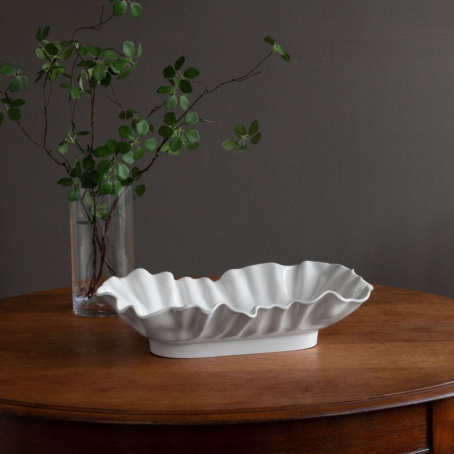 VIDA Bloom Large Rectangle Bowl (White)
