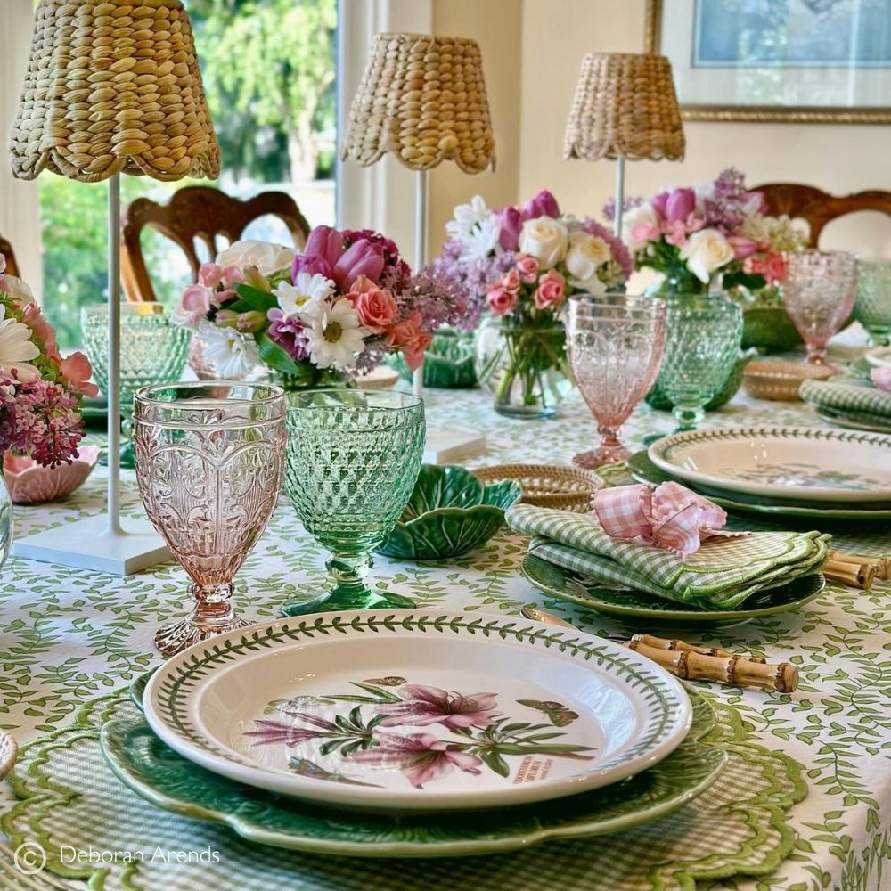 Light Green Leaves - Tablecloth