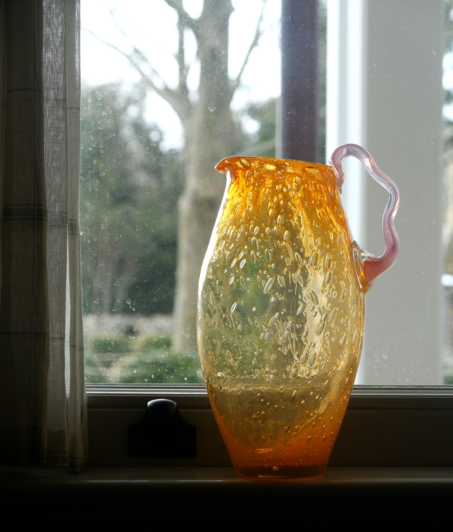 La Carafe Ruban in Pale Orange and Pale Pink