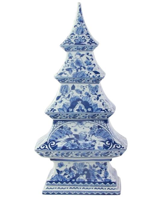 Bird & Floral Porcelain Tree