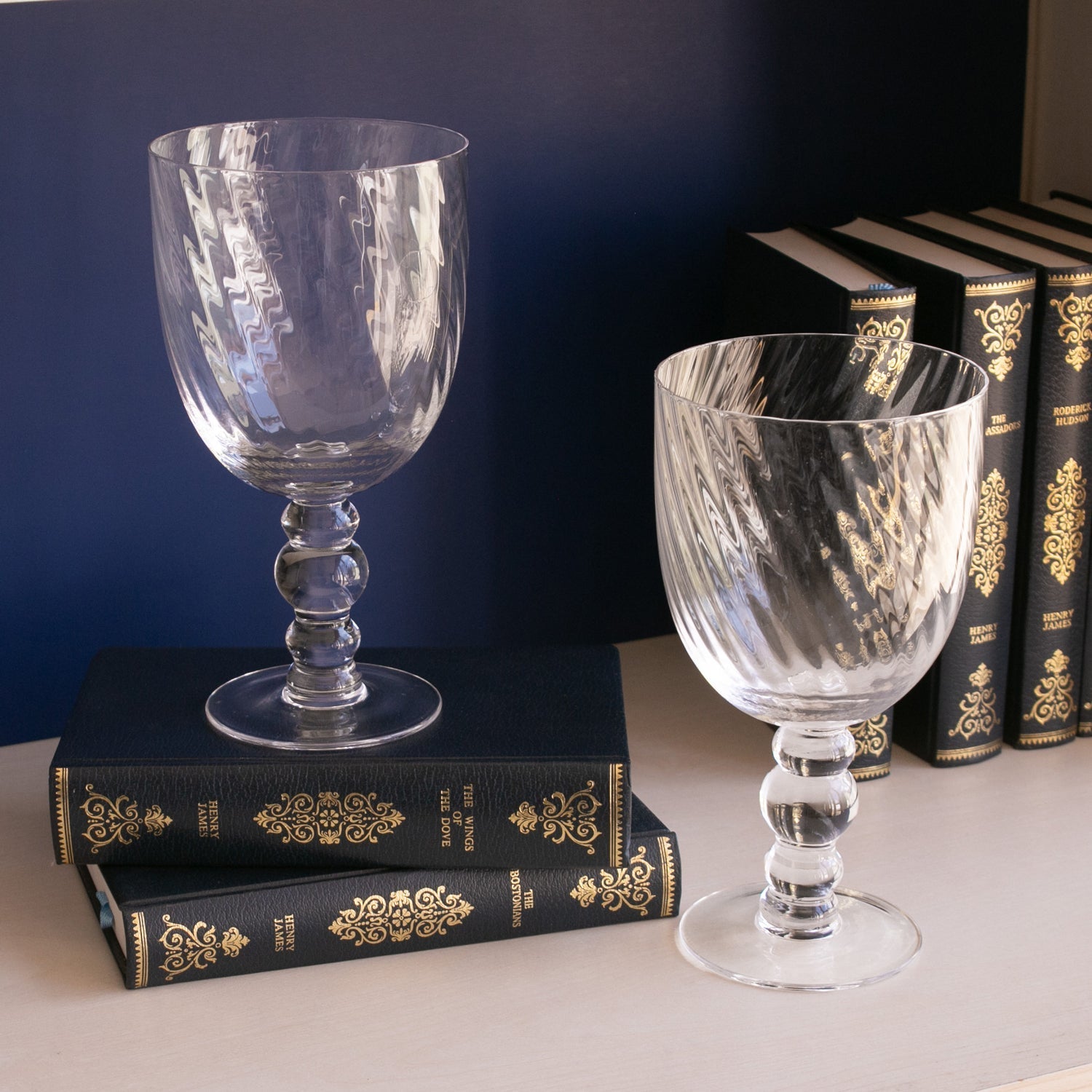 GLASS French Swirl All Purpose Set of 4 (Clear)