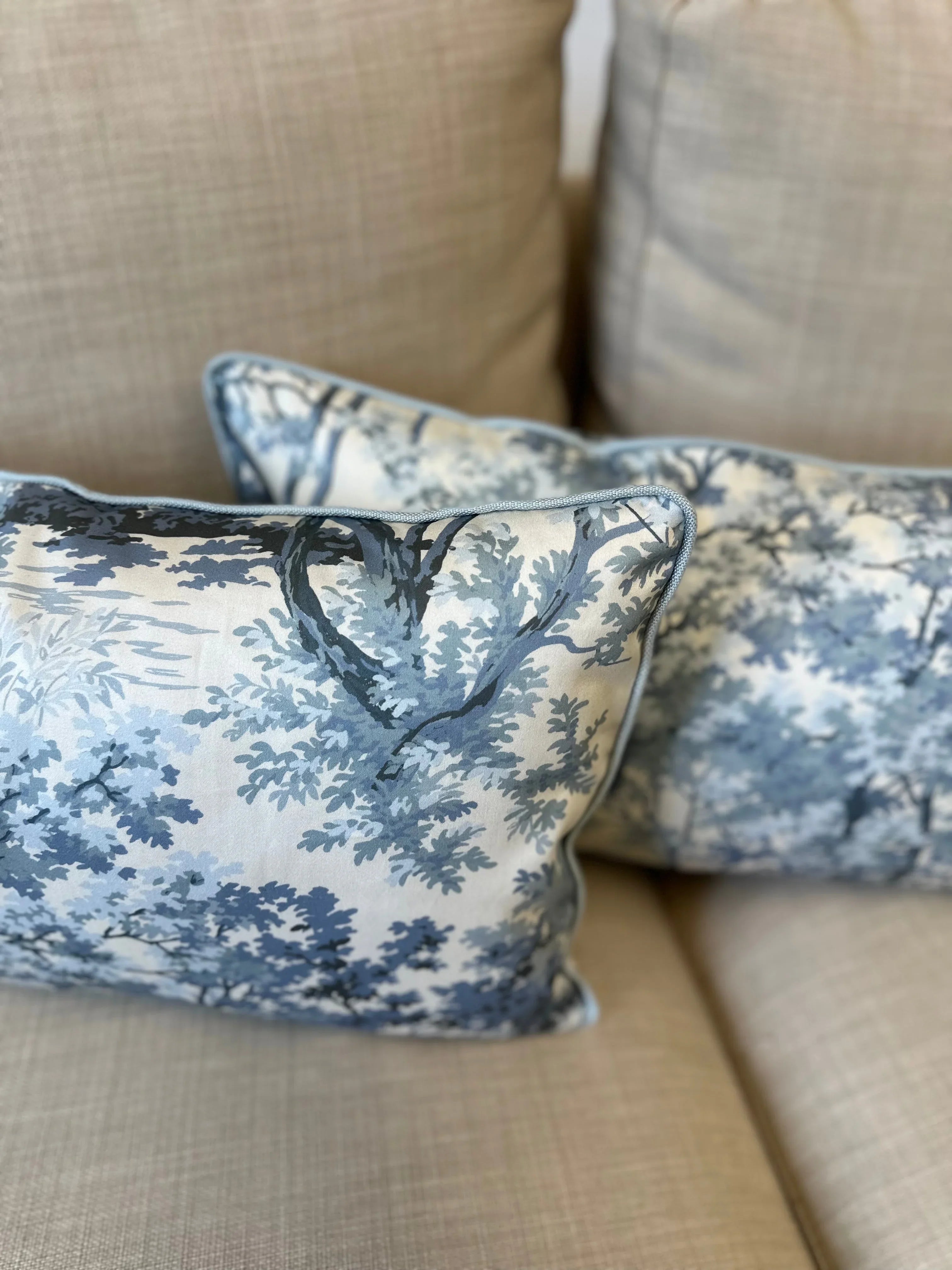 Ginger Pillow in Slate - The Mayfair Hall