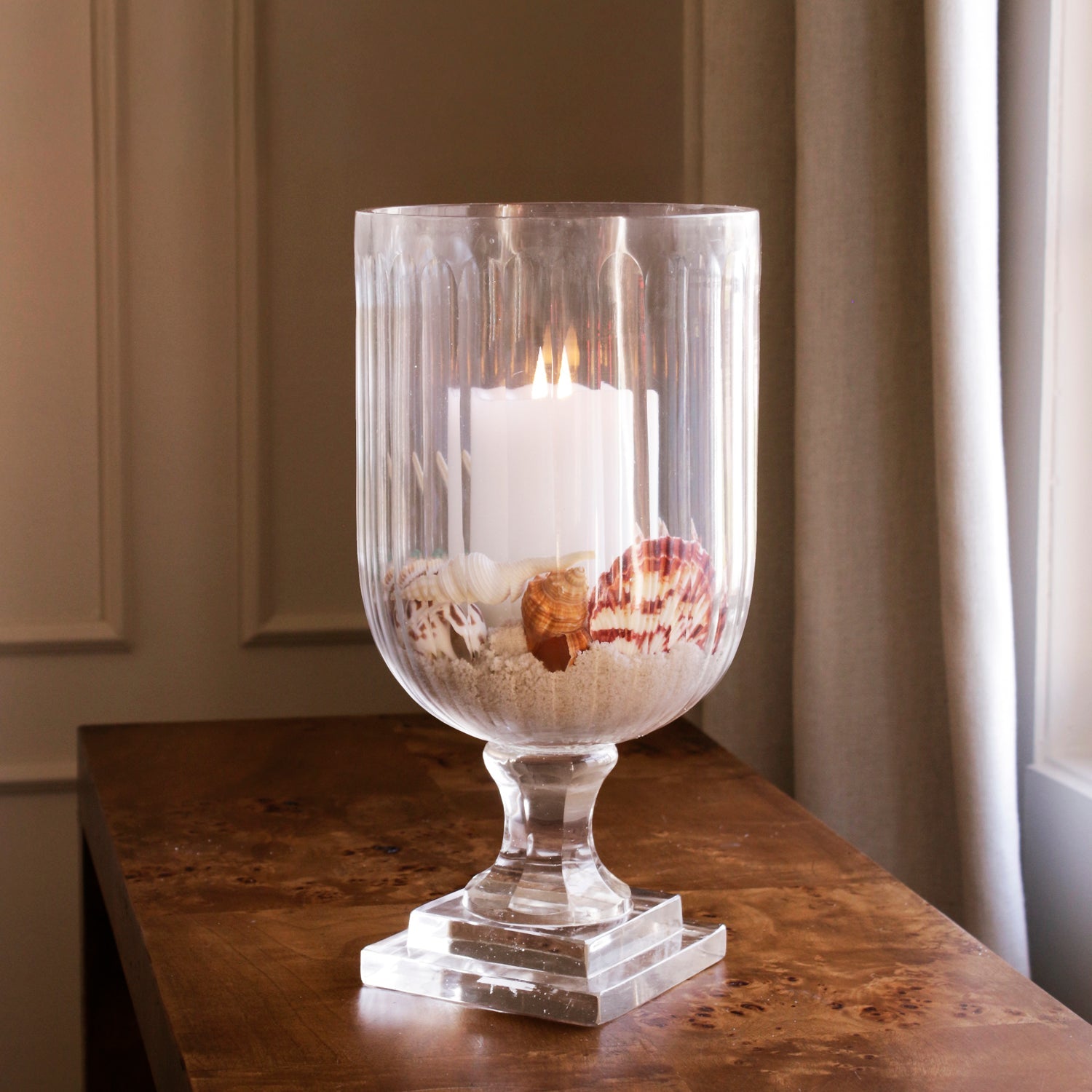 FINAL SALE - GLASS Eclat Large Hurricane Clear