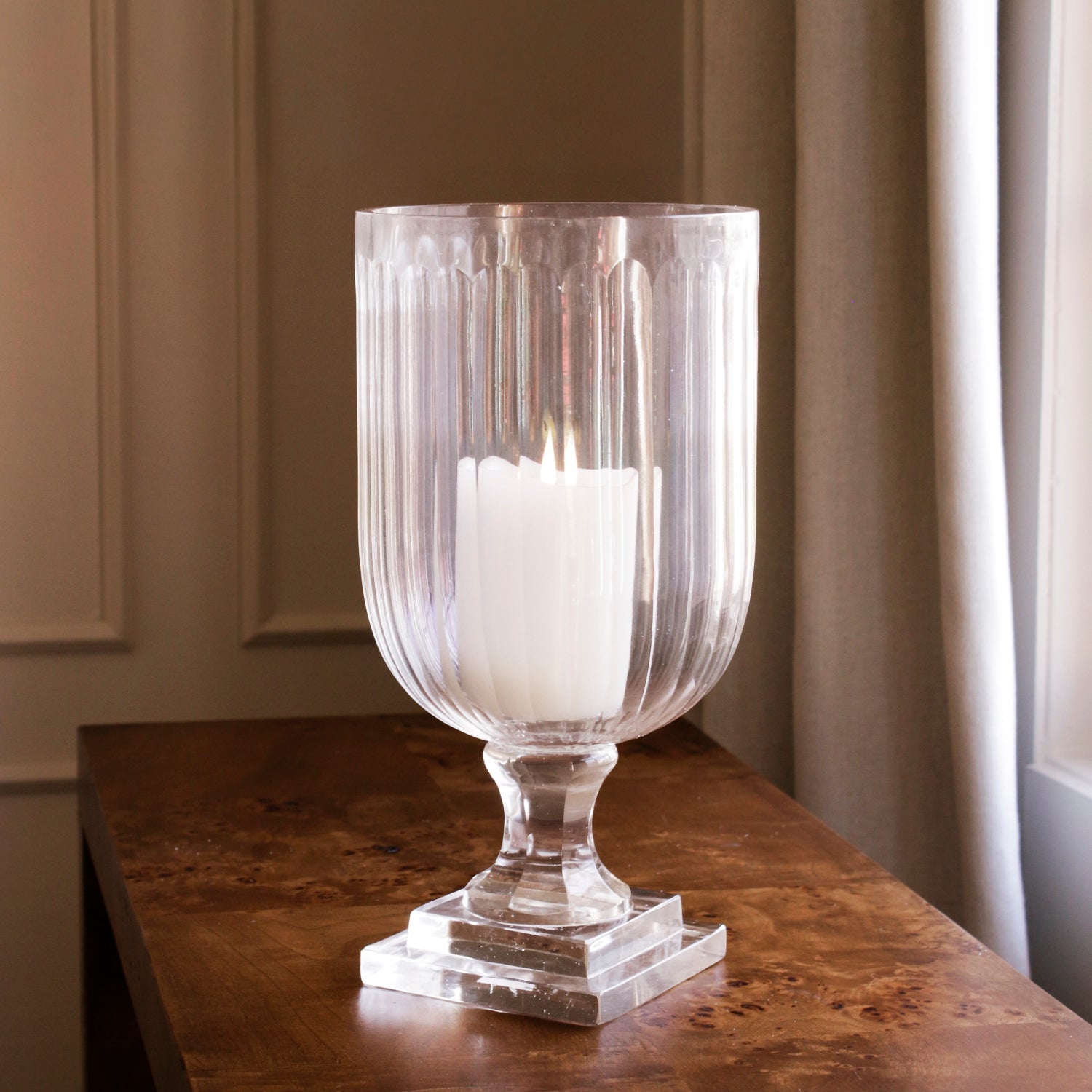 FINAL SALE - GLASS Eclat Large Hurricane Clear