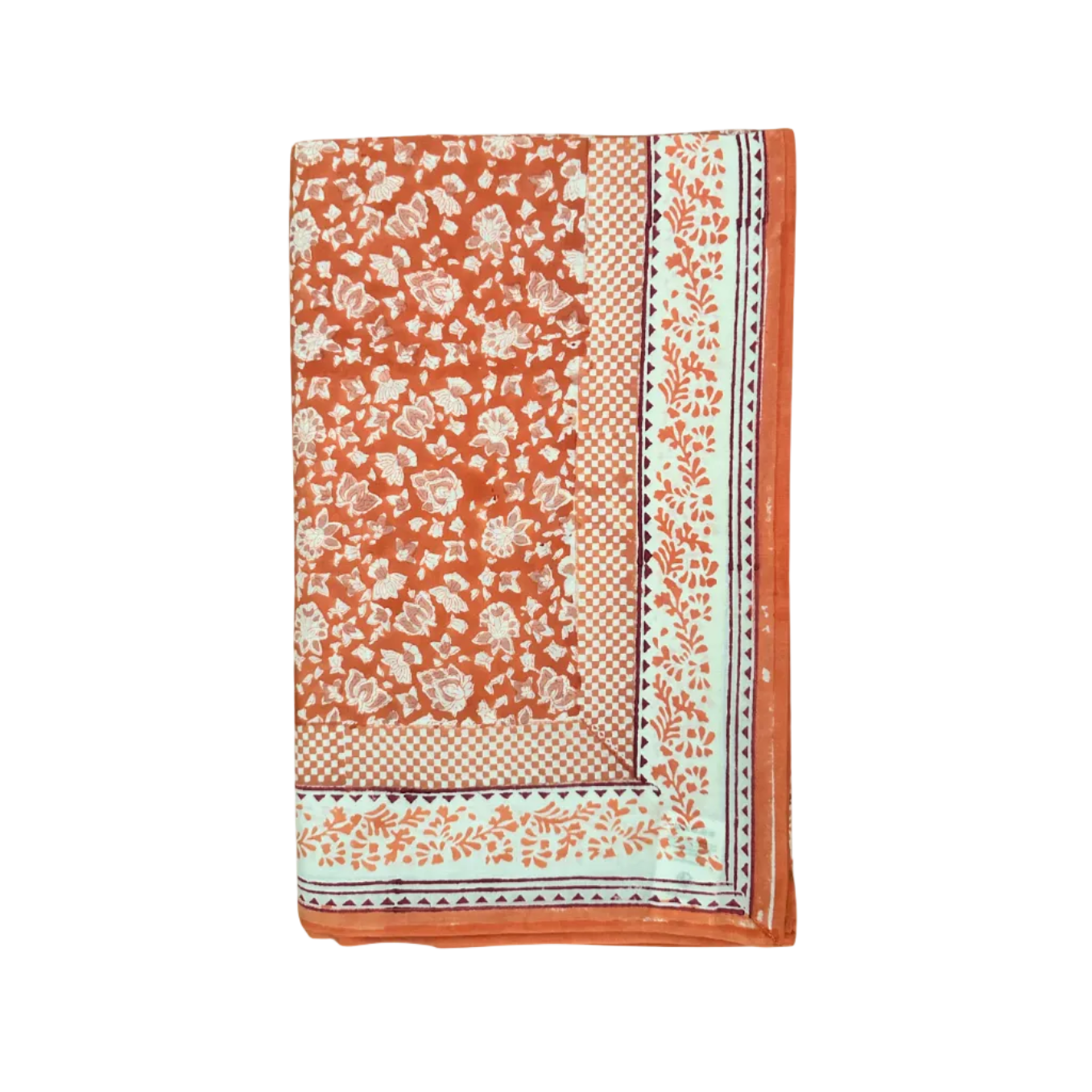 Saffron Garden Table Cloth, Burnt Sienna