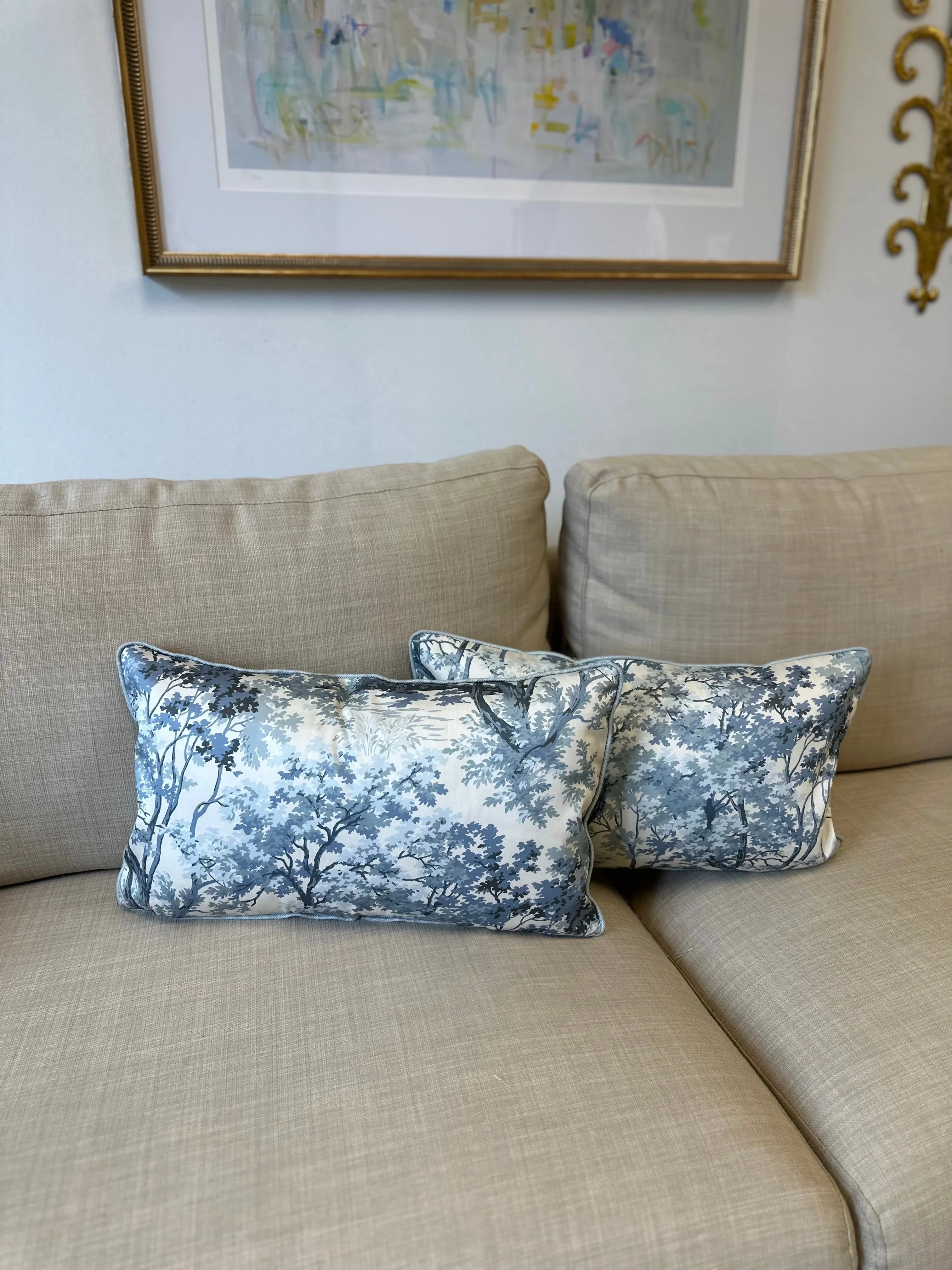 Ginger Pillow in Slate - The Mayfair Hall