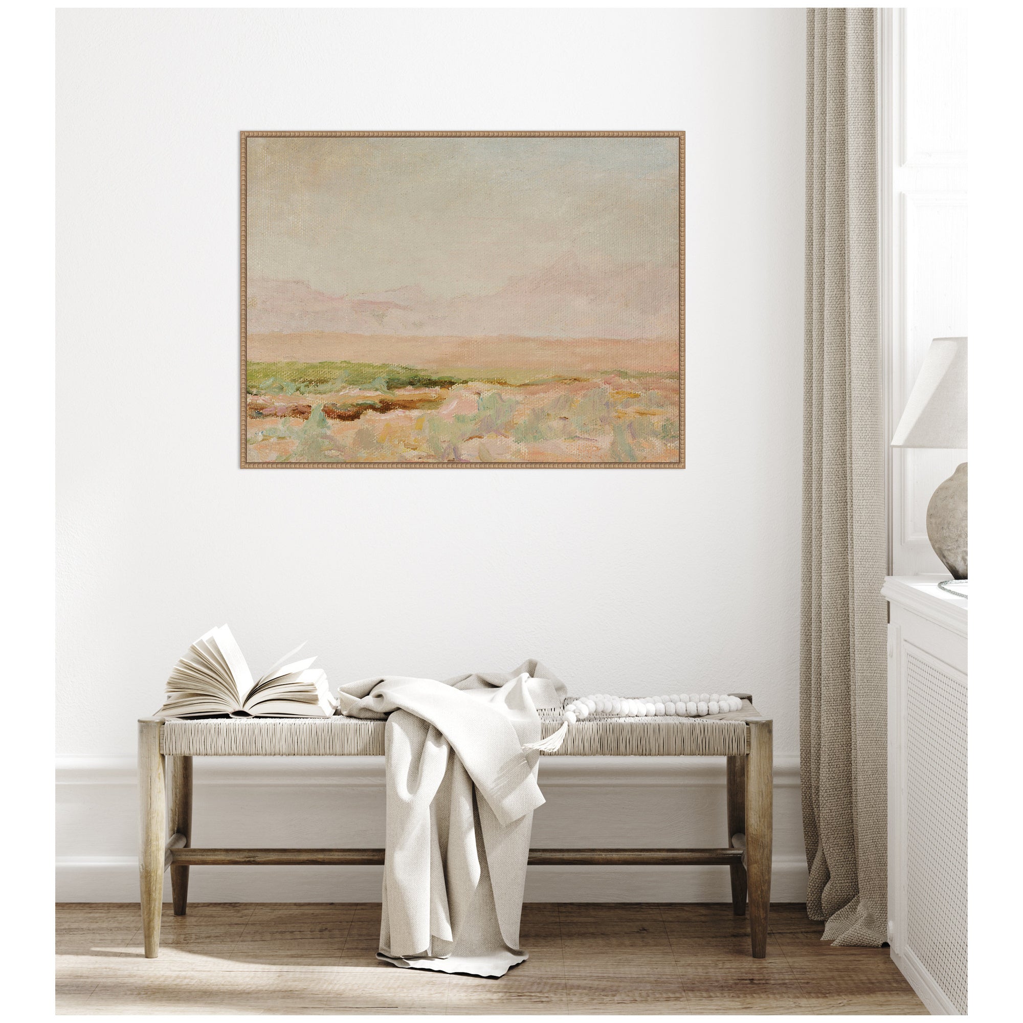 Desert from Kislovodsk to Samarkand Jan Ciaglinski by Nostalgia Prints Framed Canvas Wall Art Print