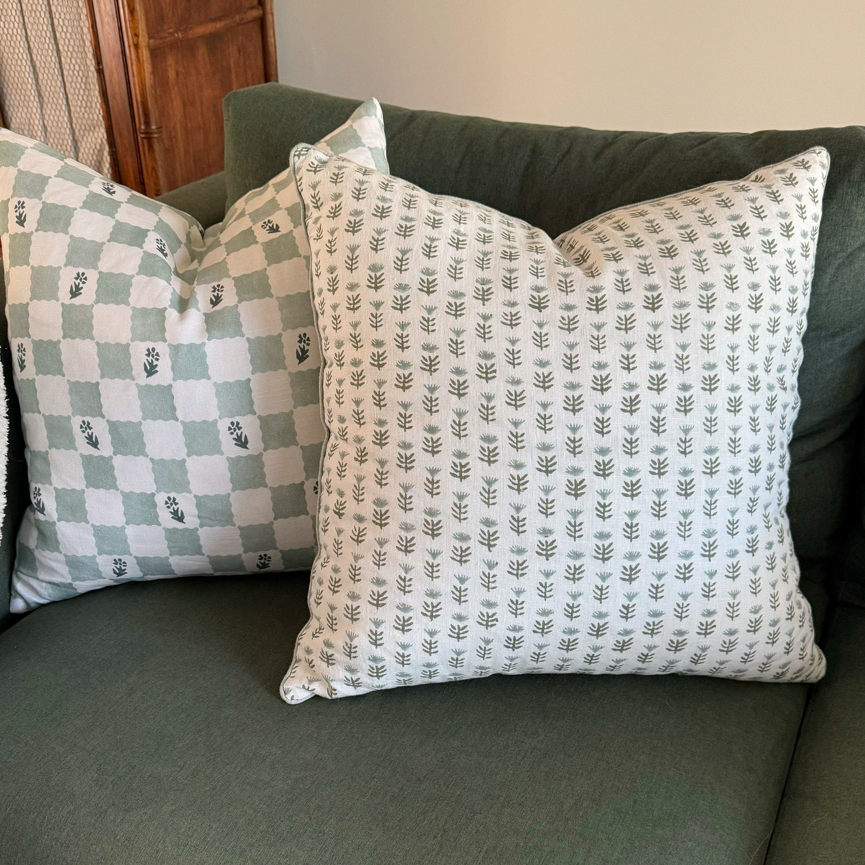 20x20" Pillow Cover in Claire, Serene
