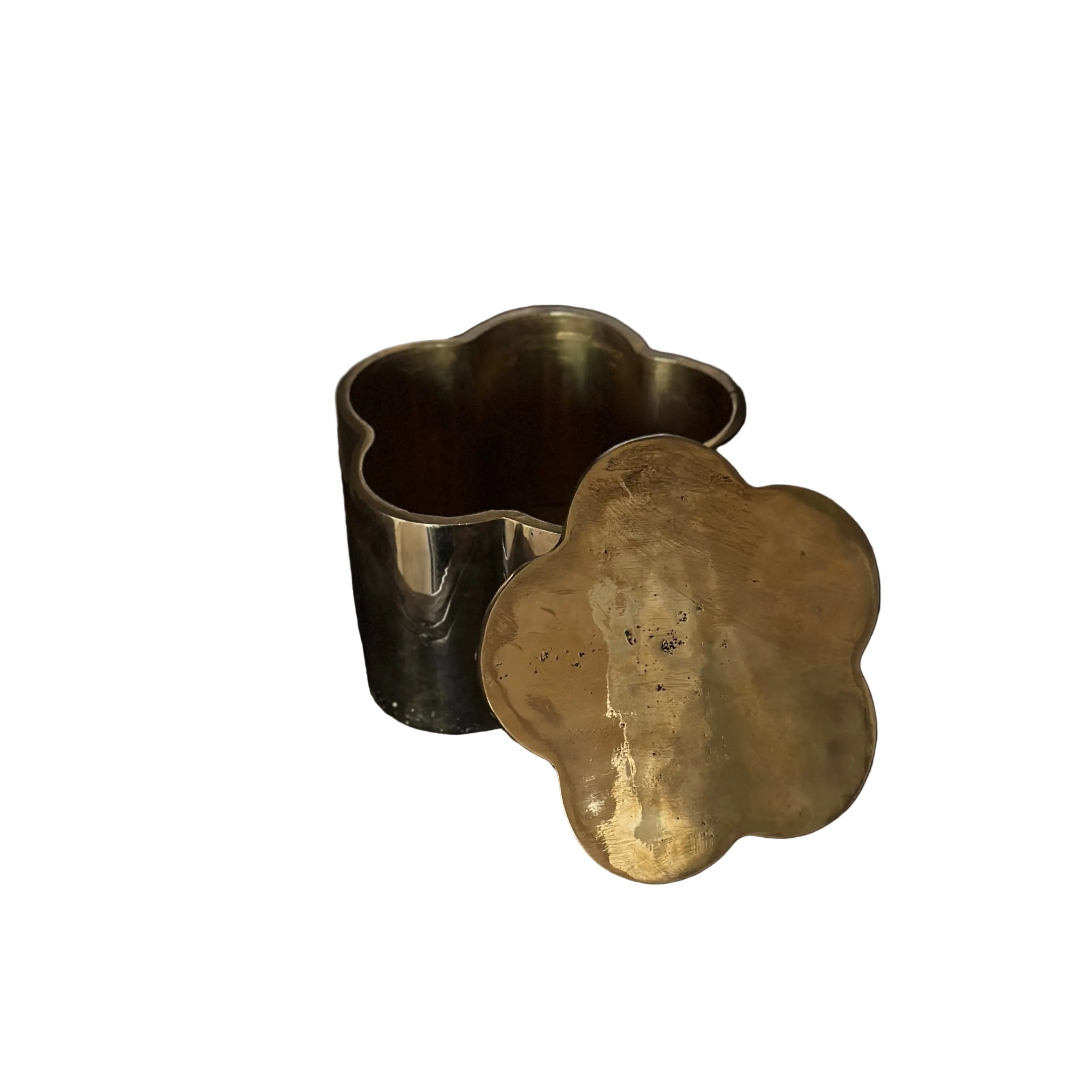Brass Bud Box with Lid