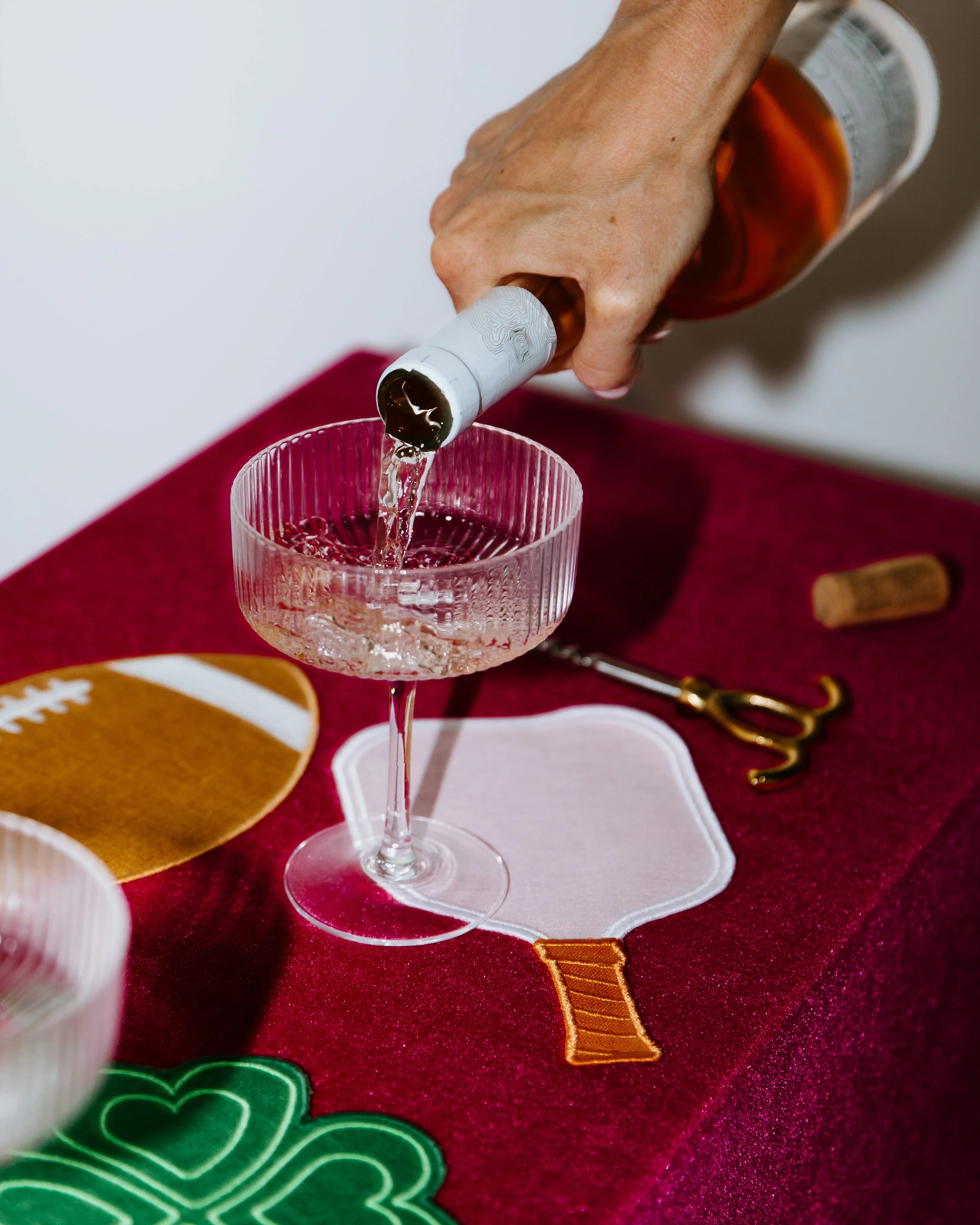 Pickleball Paddle Linen Cocktail Napkins - The Mayfair Hall